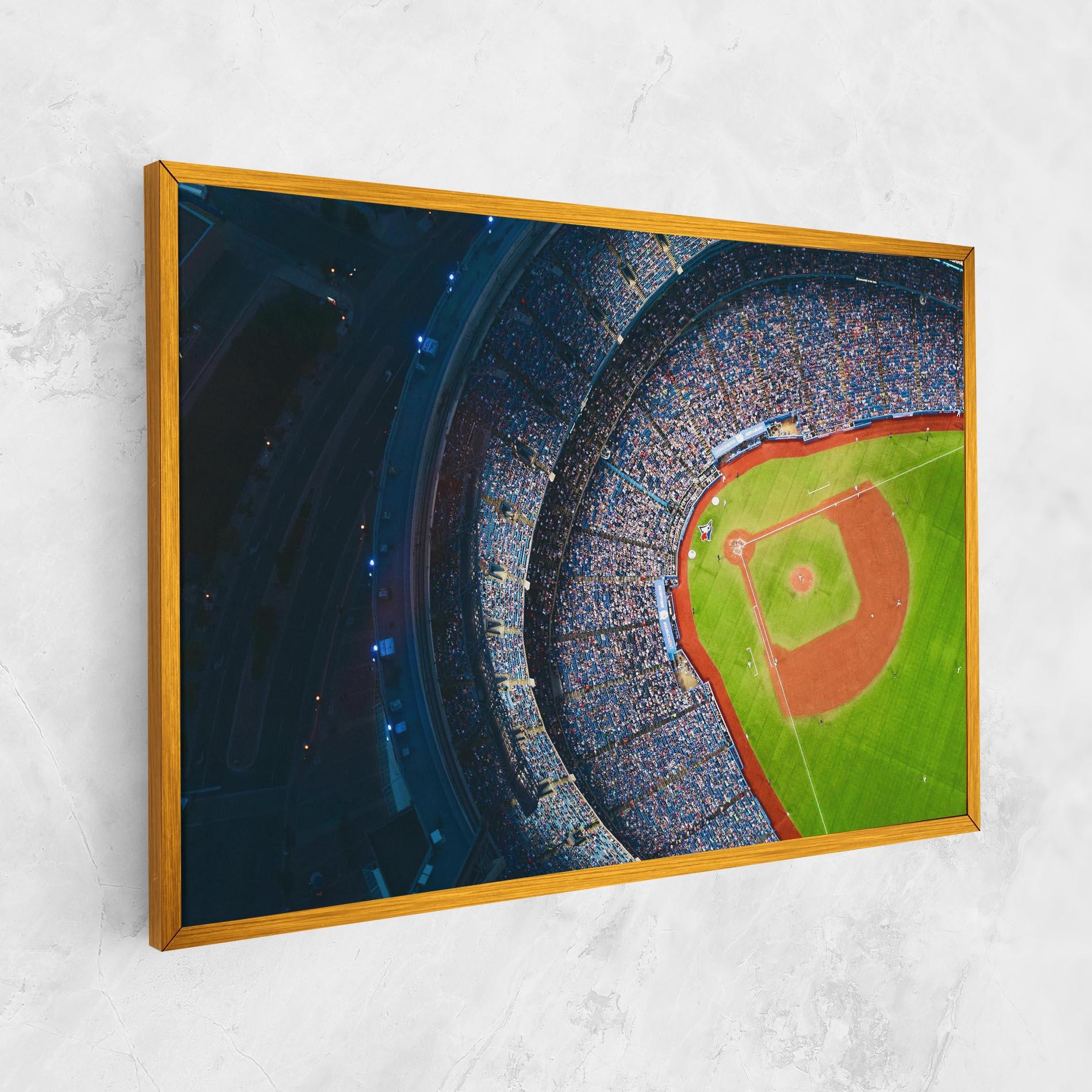 Tablou Canvas Green Baseball Field mockup 1