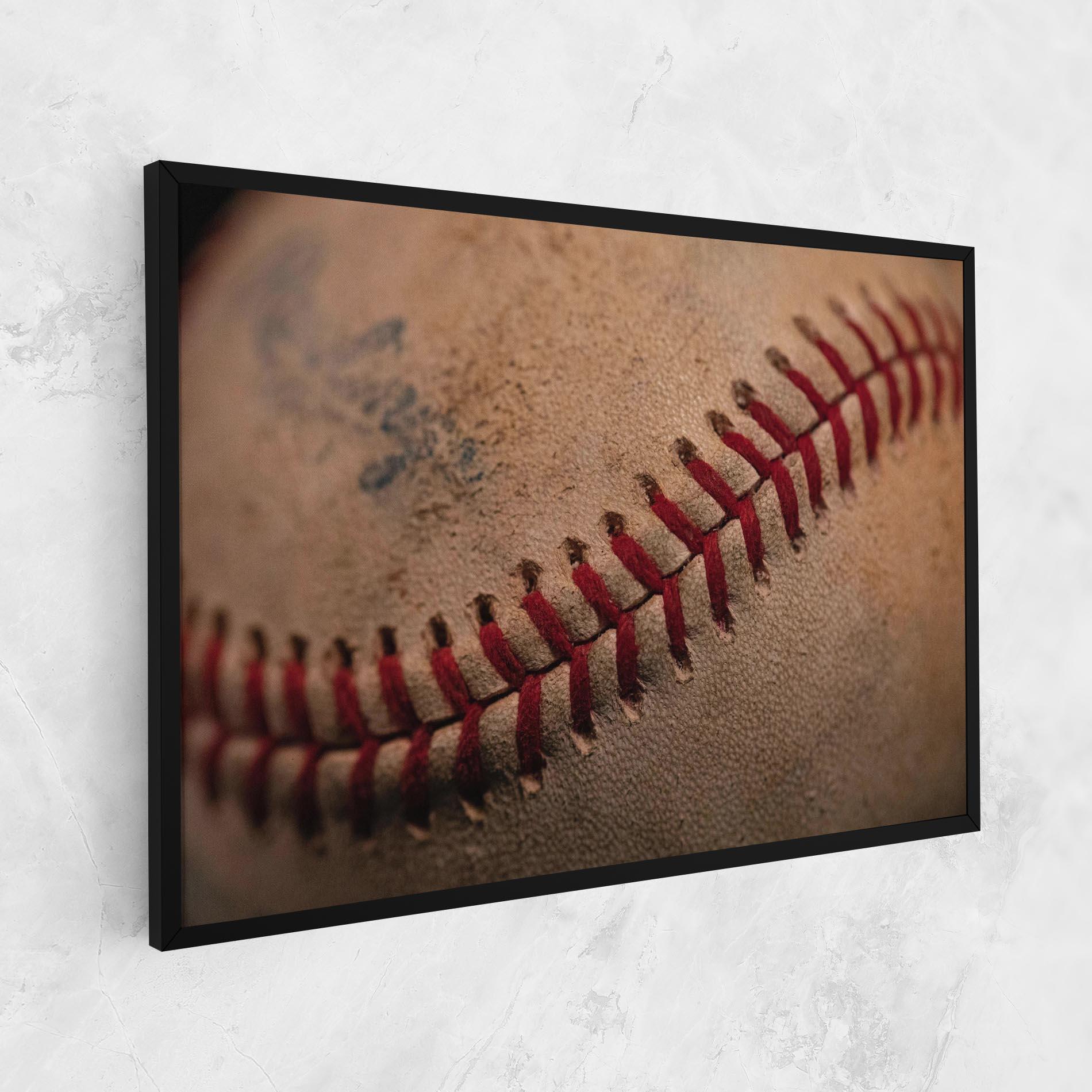 Tablou Canvas Baseball Ball Close Up mockup 1