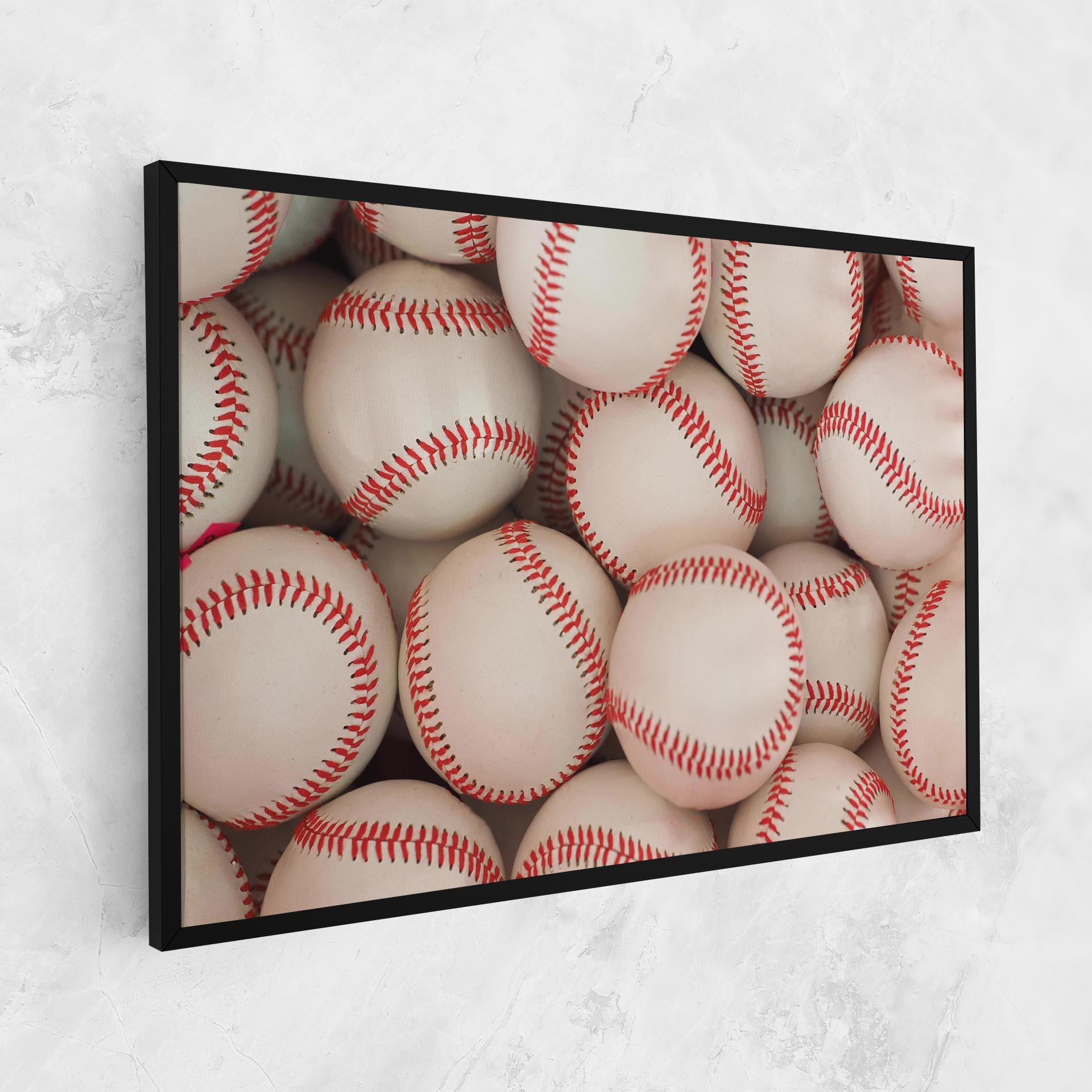 Tablou Canvas Baseball Balls Stack mockup 1