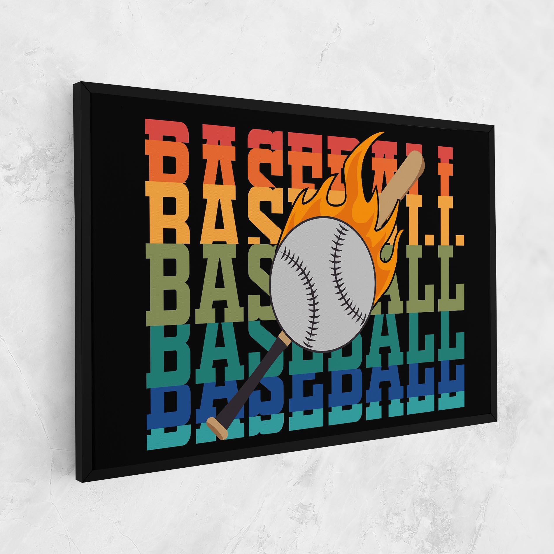 Tablou Canvas Baseball Color mockup 1