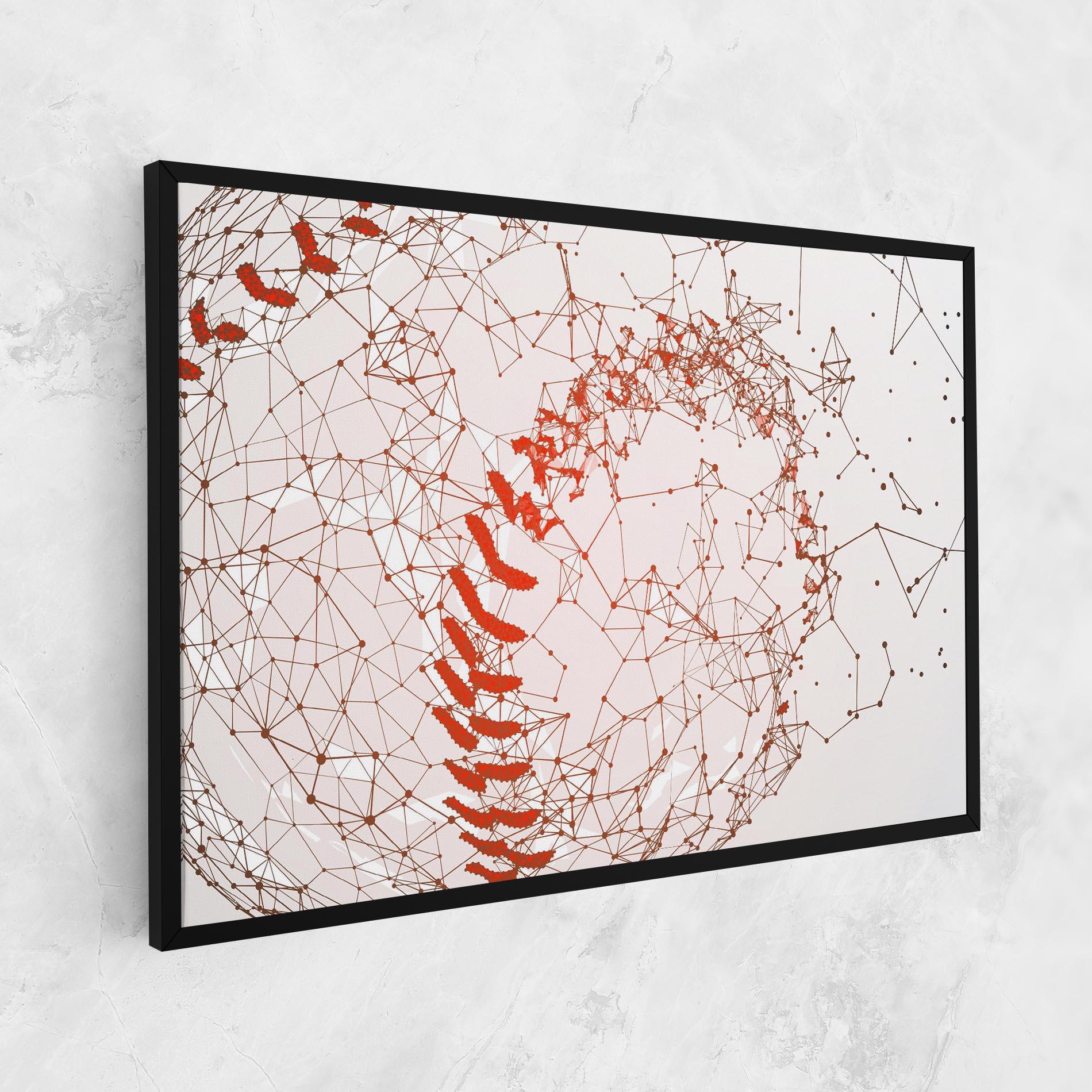 Tablou Canvas Baseball Line Art mockup 1