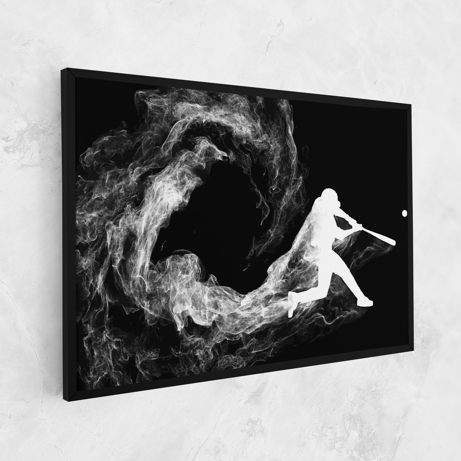 Tablou Canvas Baseball Smoke mockup 1