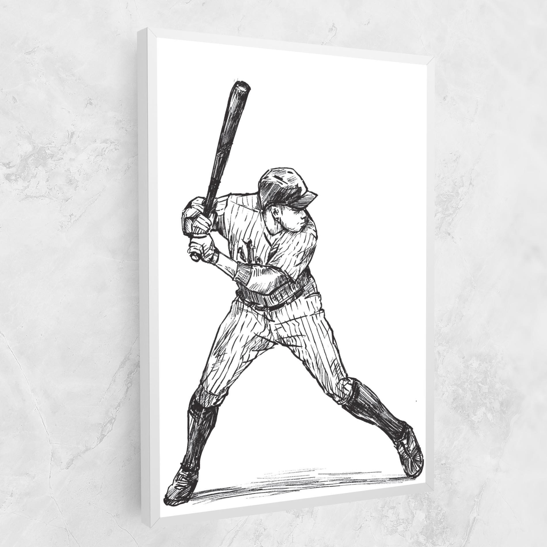 Tablou Canvas Baseball Play mockup 1