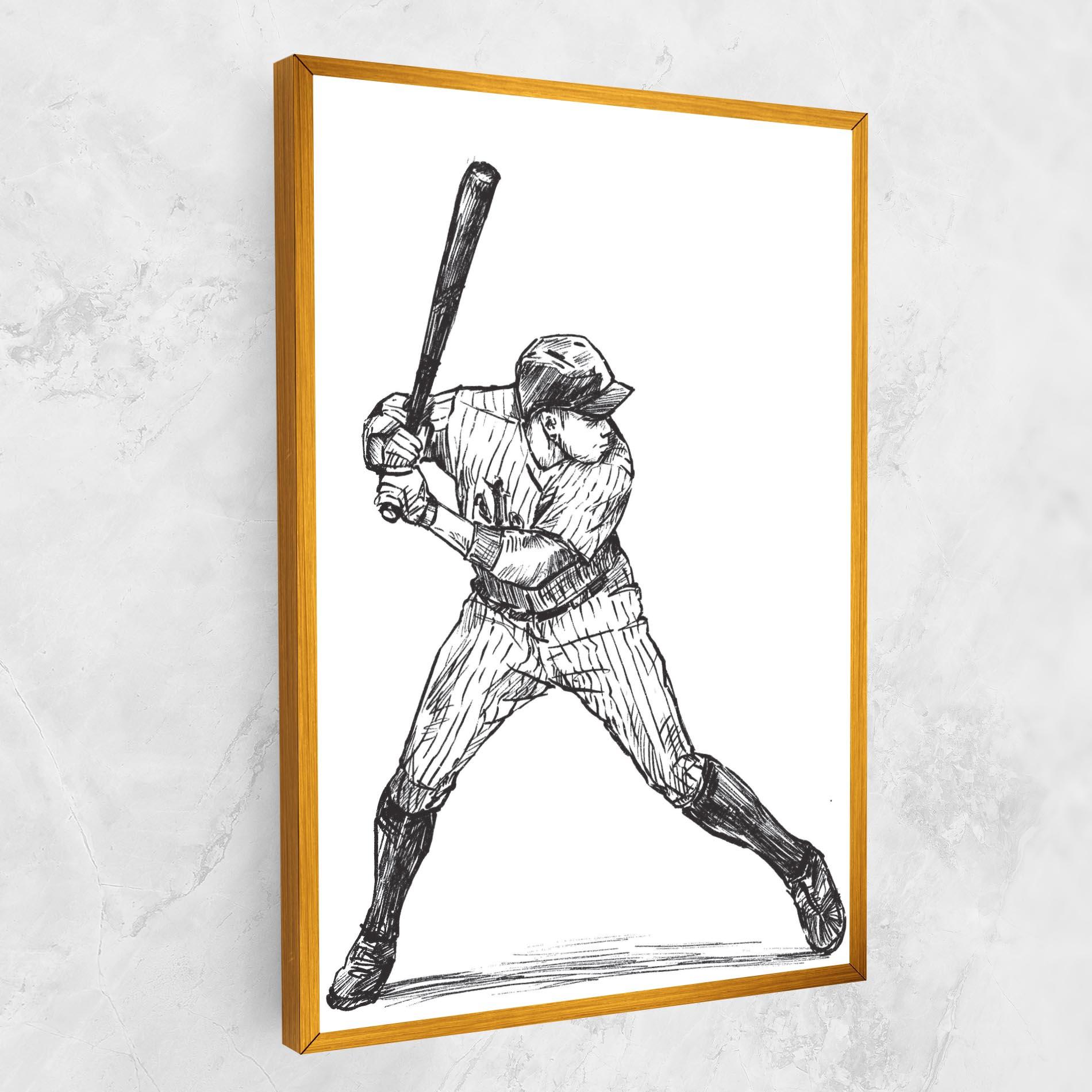 Tablou Canvas Baseball Play mockup 1