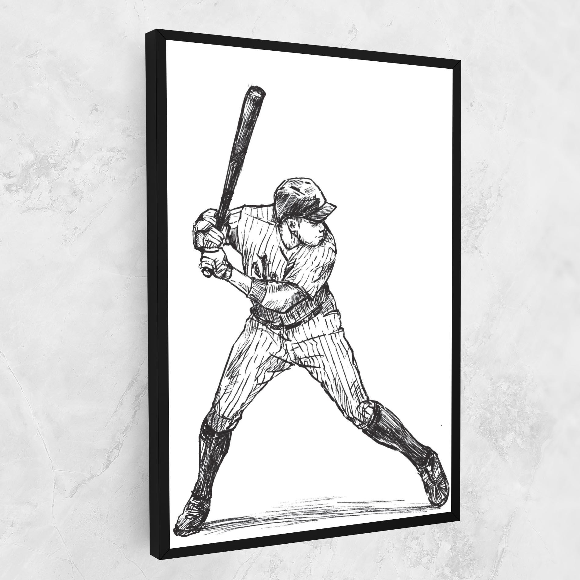 Tablou Canvas Baseball Play mockup 1
