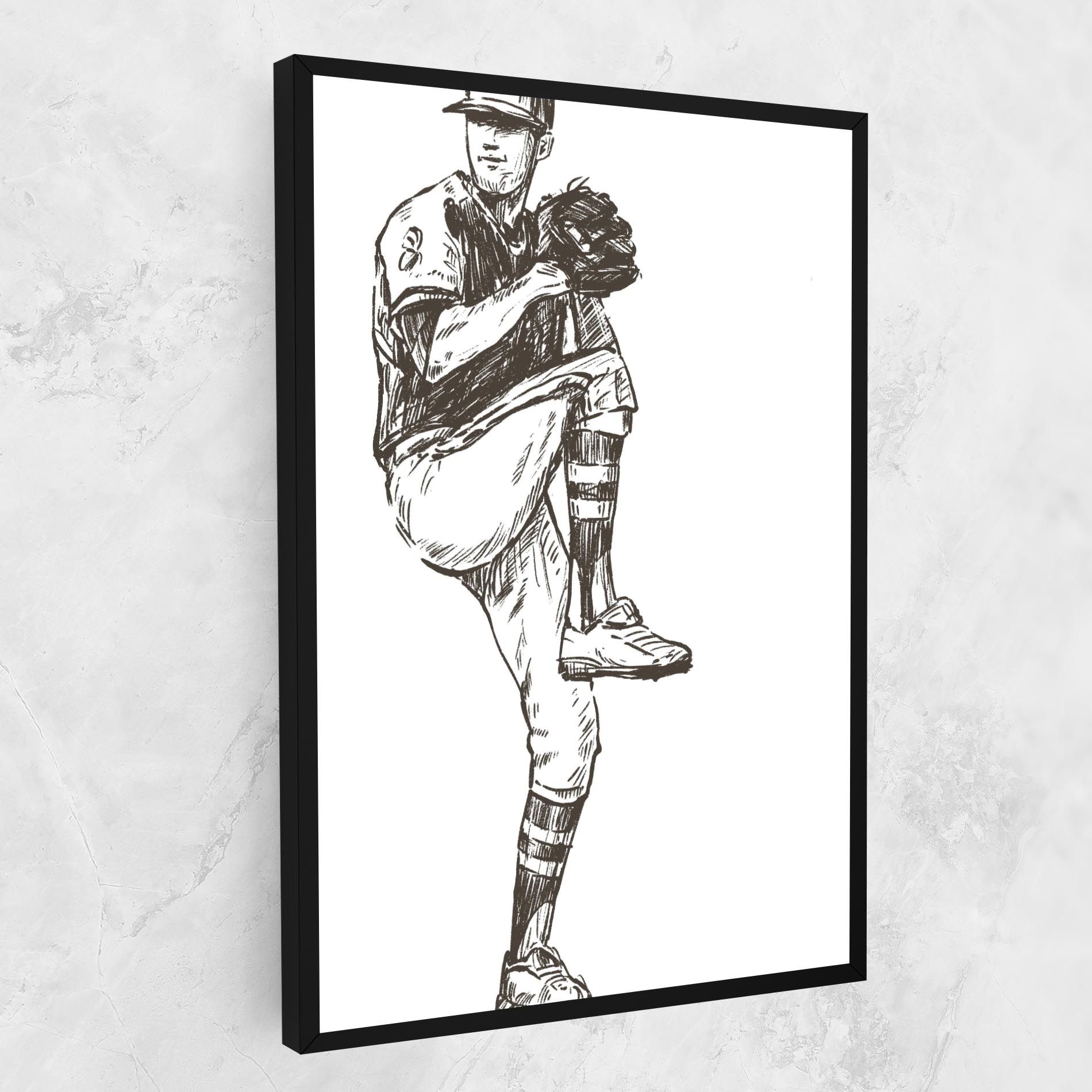 Baseball Player Line mockup 1
