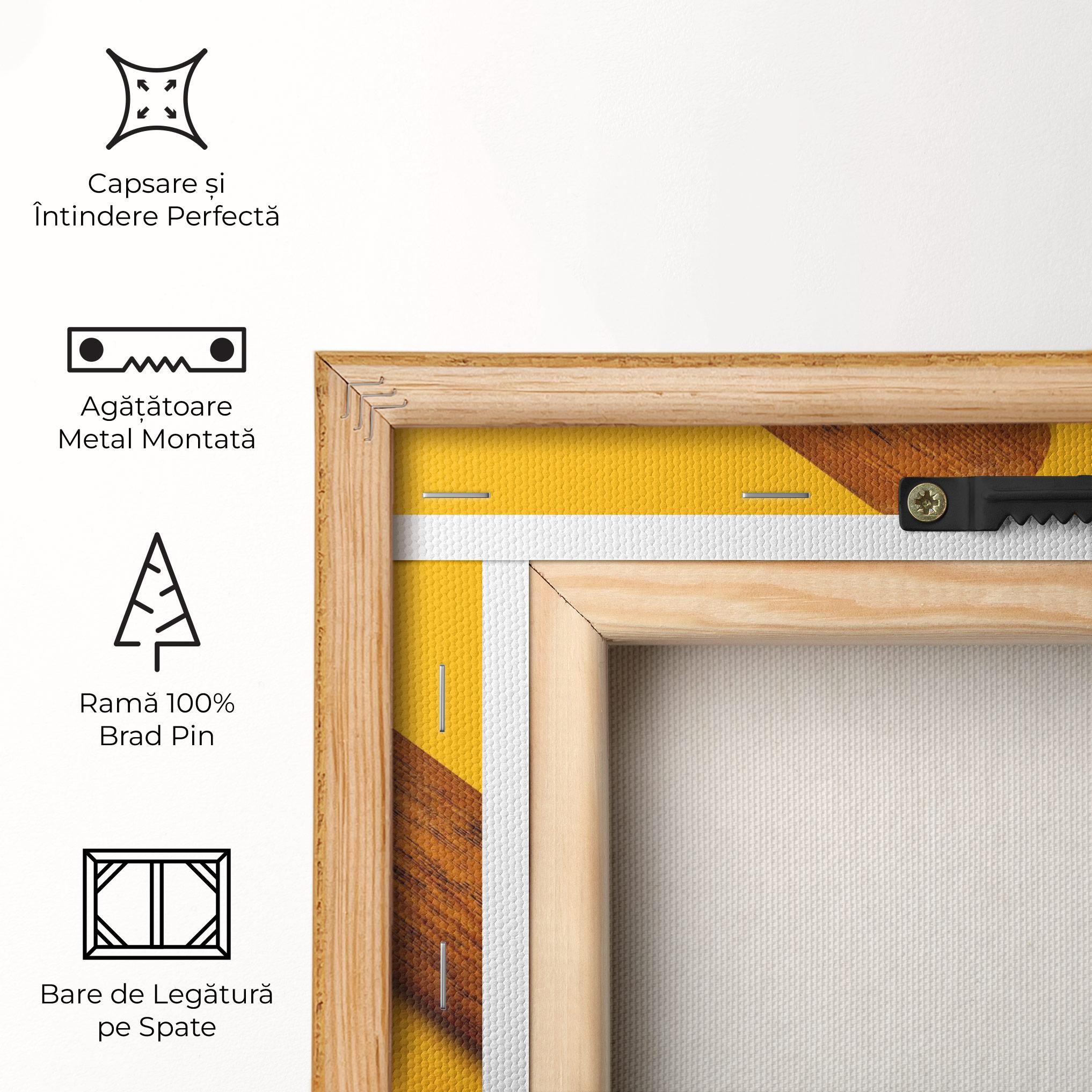 Tablou Canvas Baseball Set On Yellow mockup 5