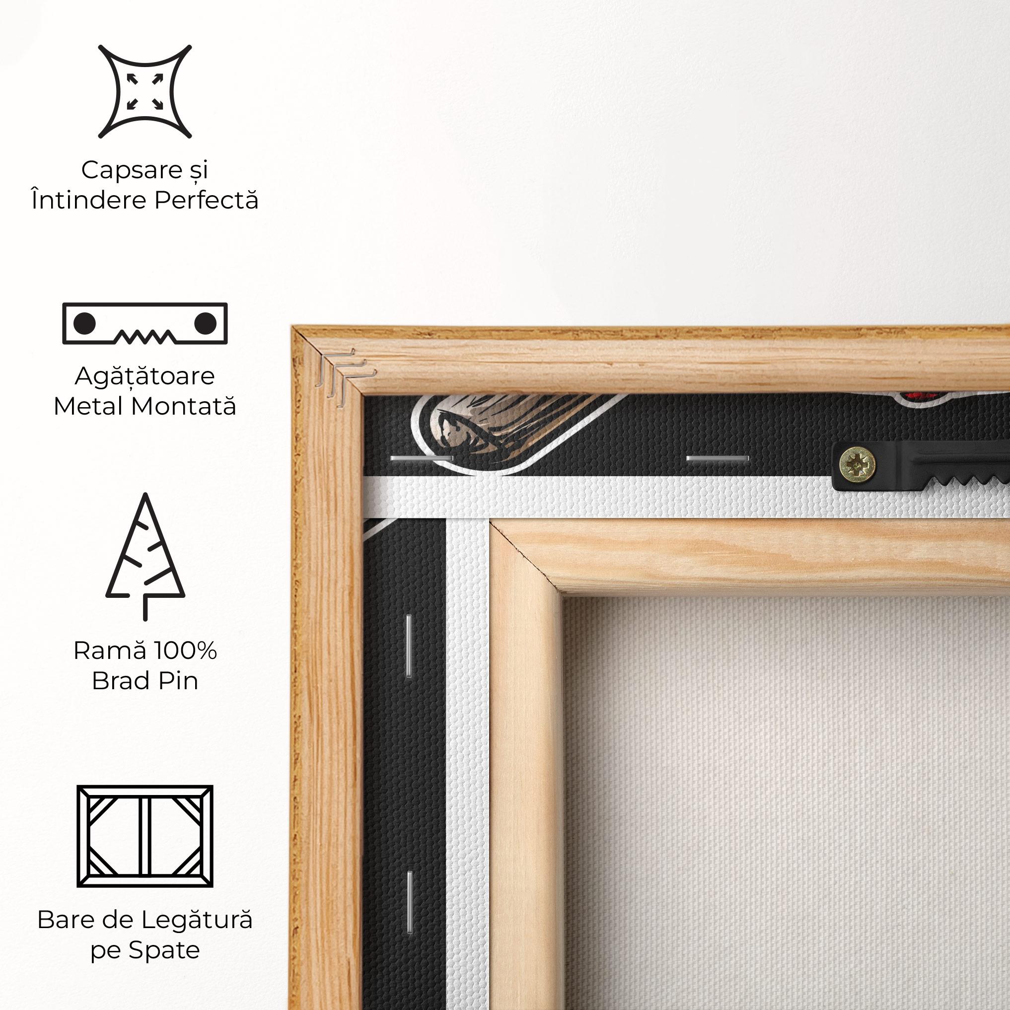 Tablou Canvas Baseball Skull mockup 5