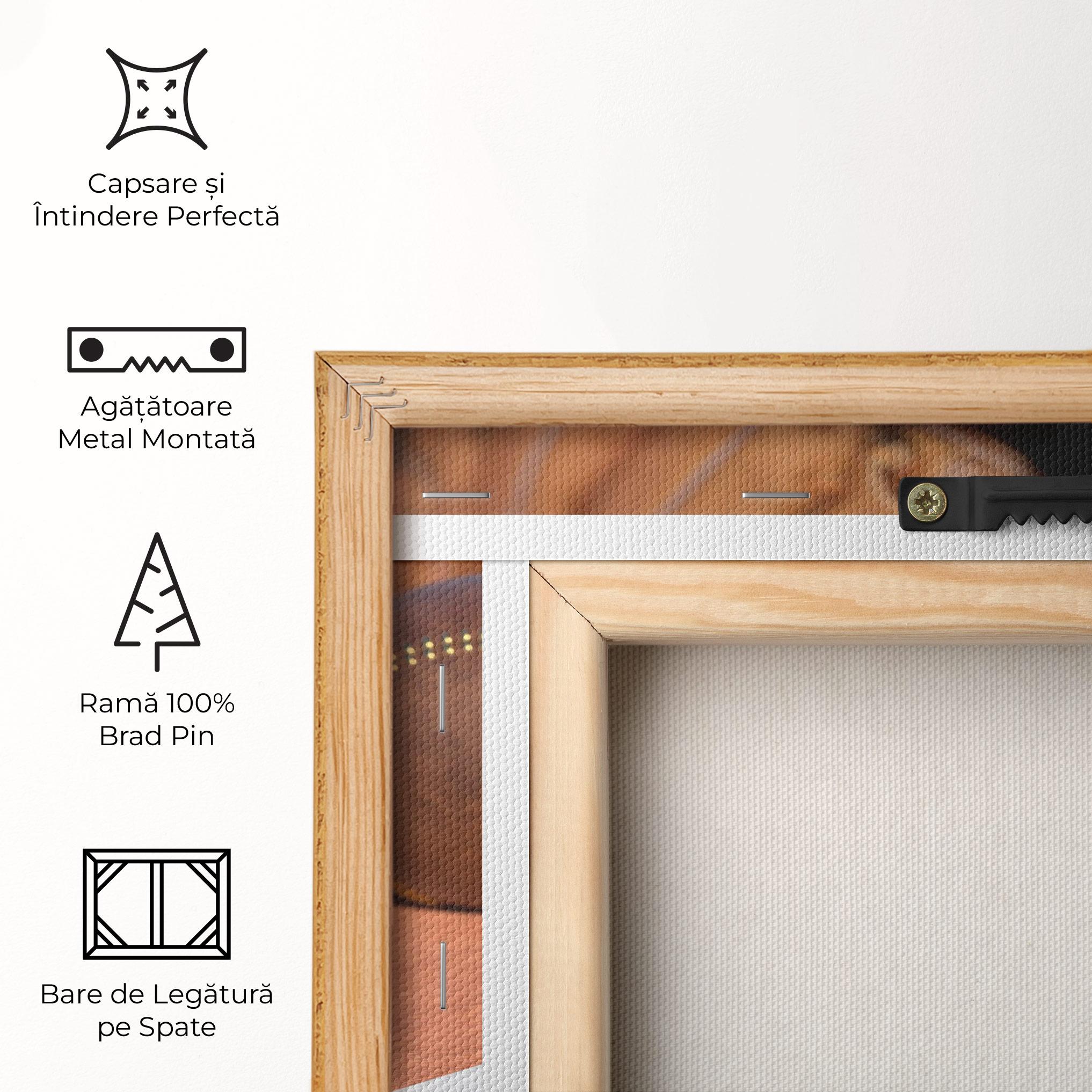 Tablou Canvas Brown Baseball Ball mockup 5