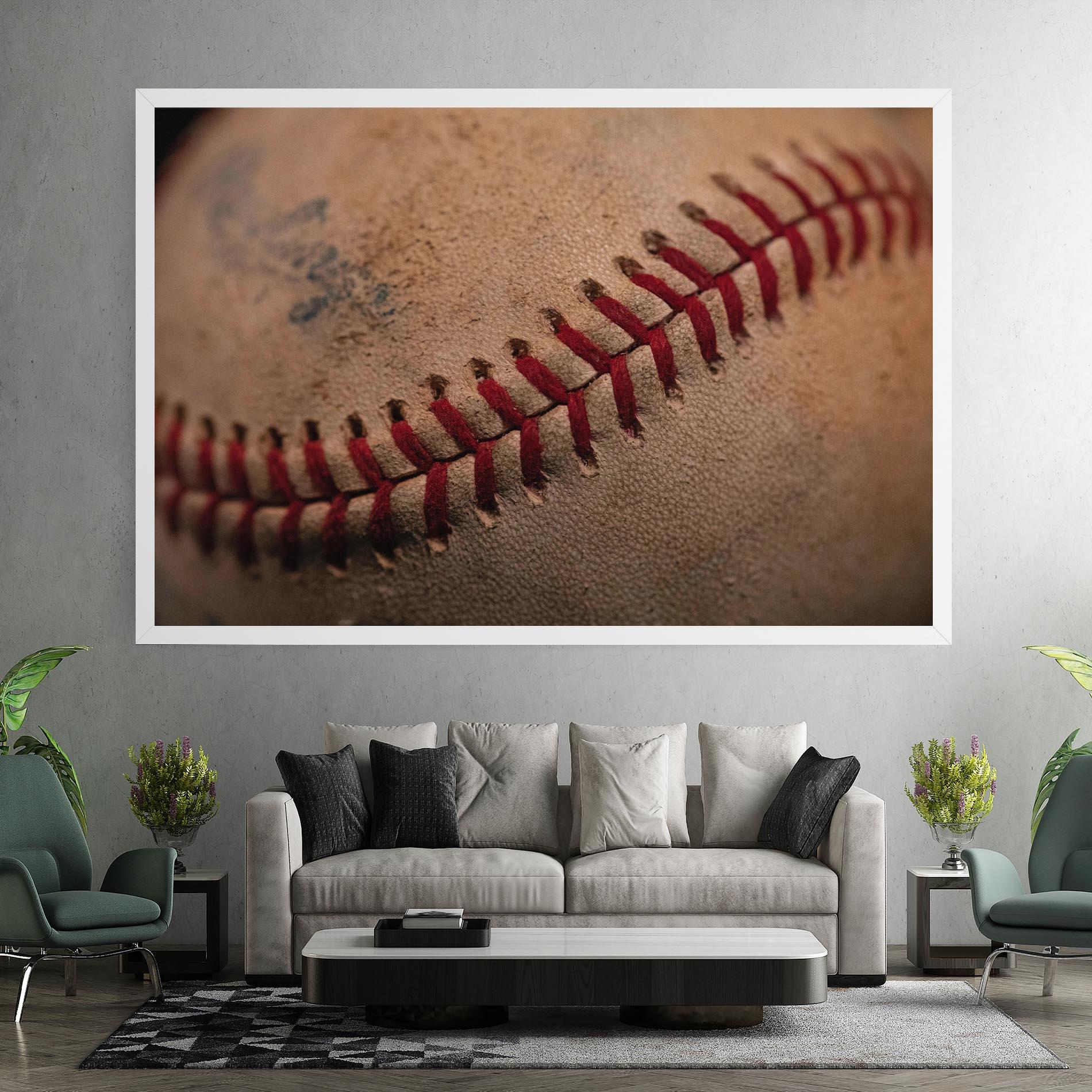 Tablou Canvas Baseball Ball Close Up mockup 7