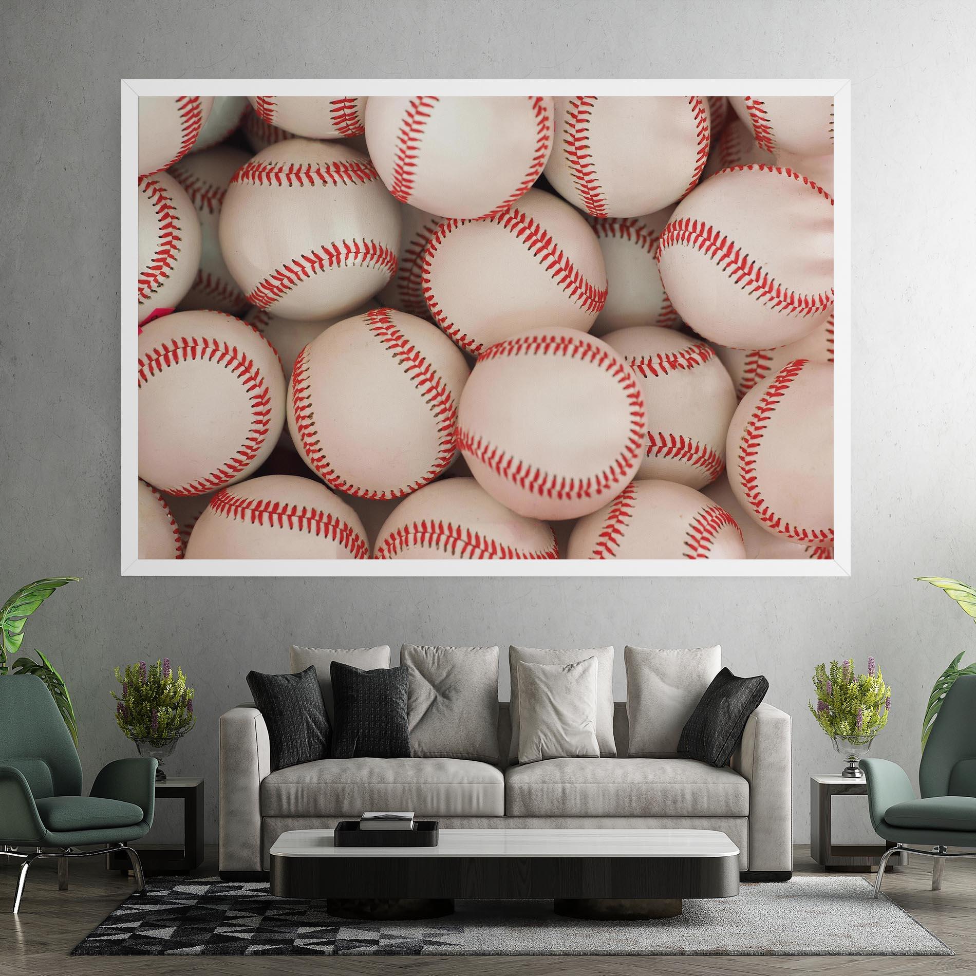 Tablou Canvas Baseball Balls Stack mockup 7