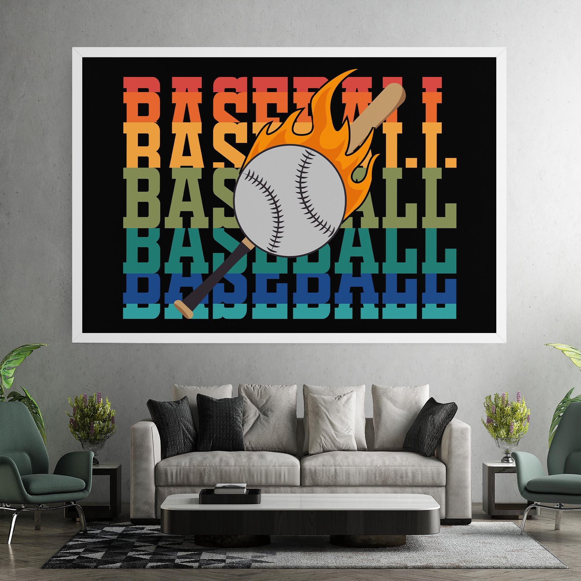 Tablou Canvas Baseball Color mockup 7