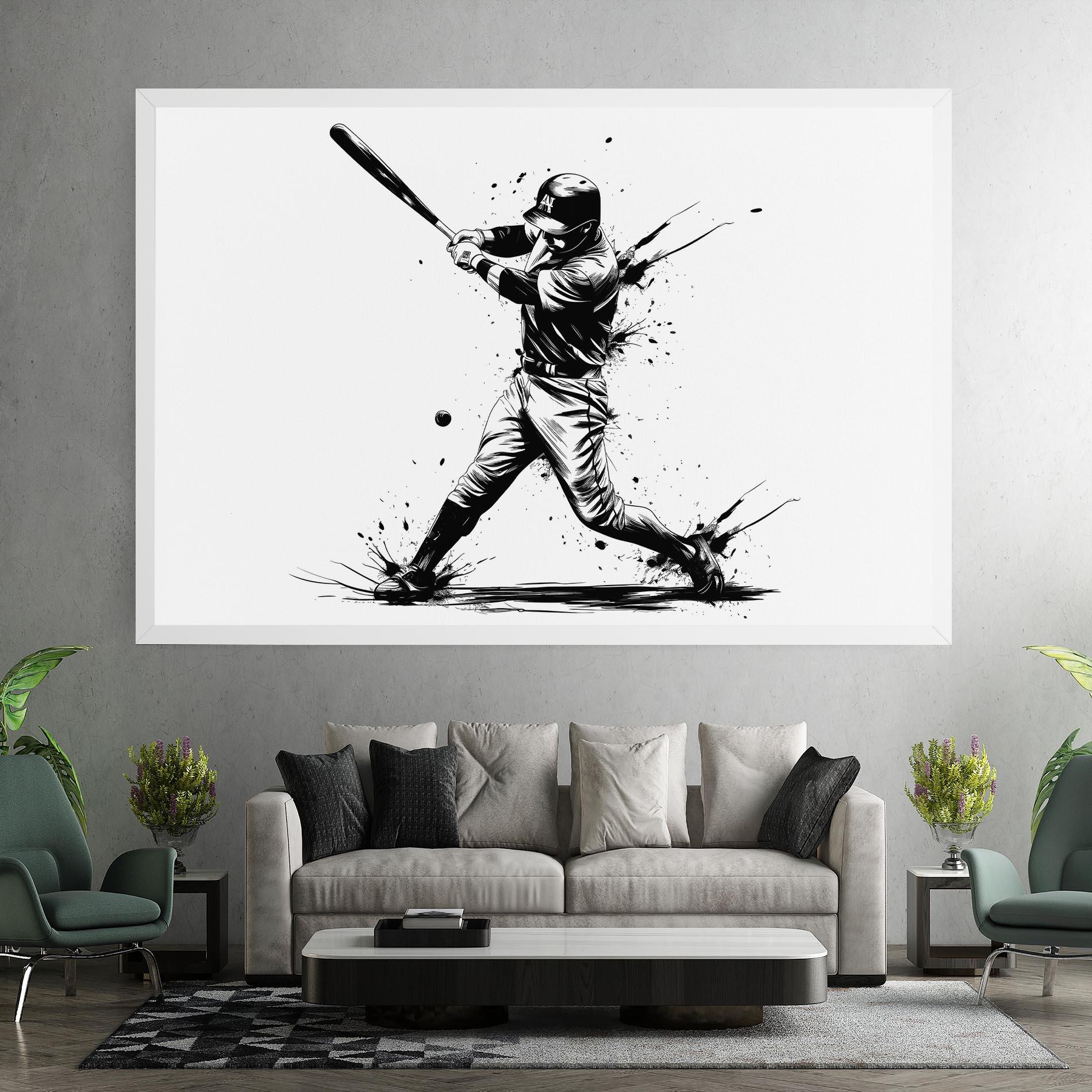 Tablou Canvas Baseball Splash mockup 7