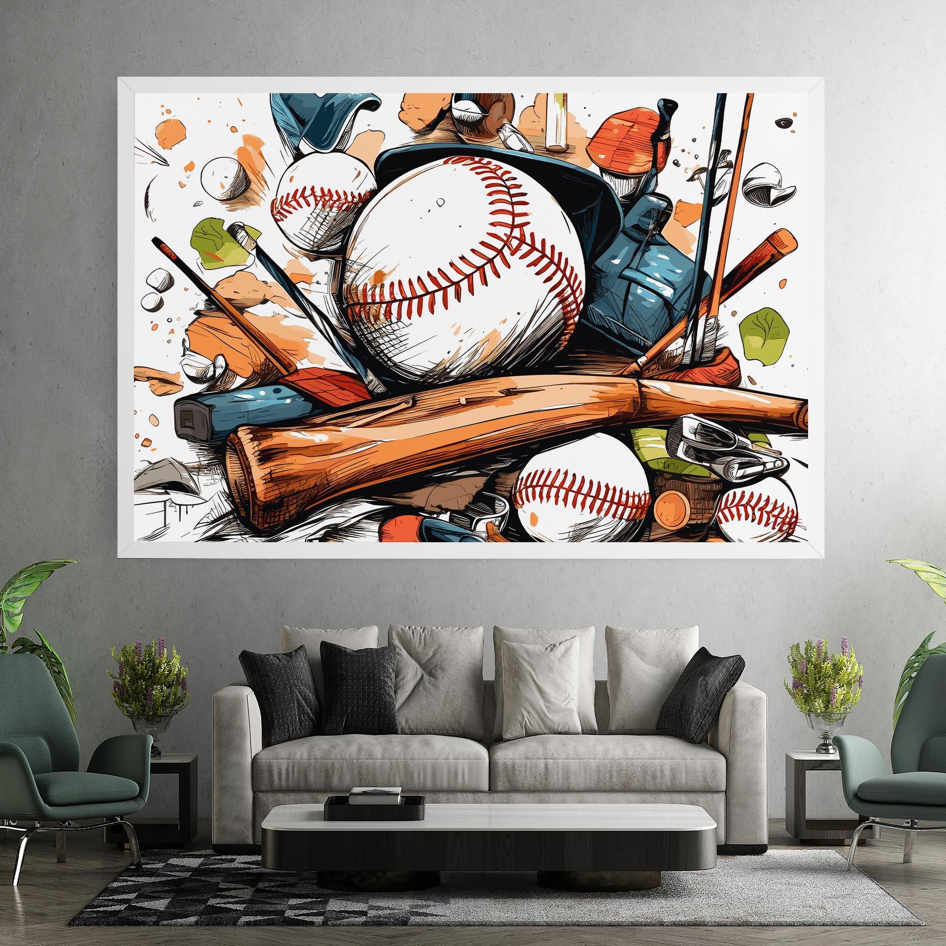 Tablou Canvas Baseball Trash mockup 7