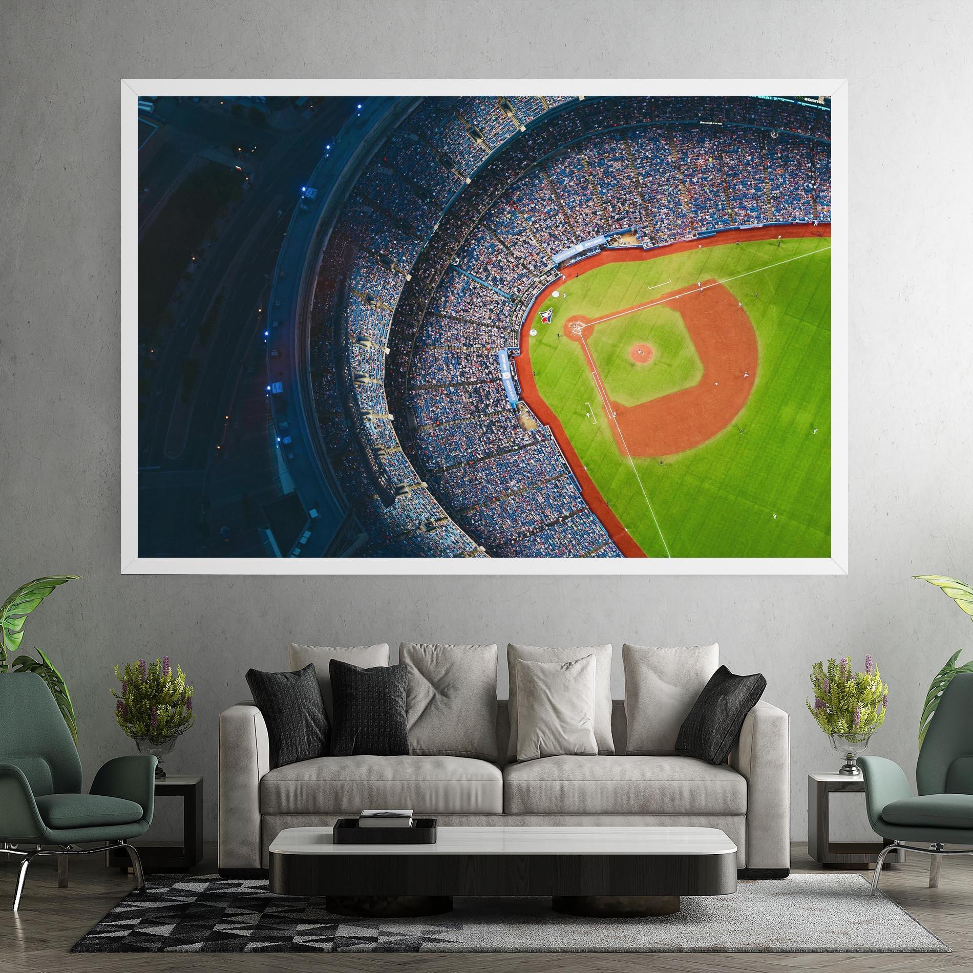 Tablou Canvas Green Baseball Field mockup 7