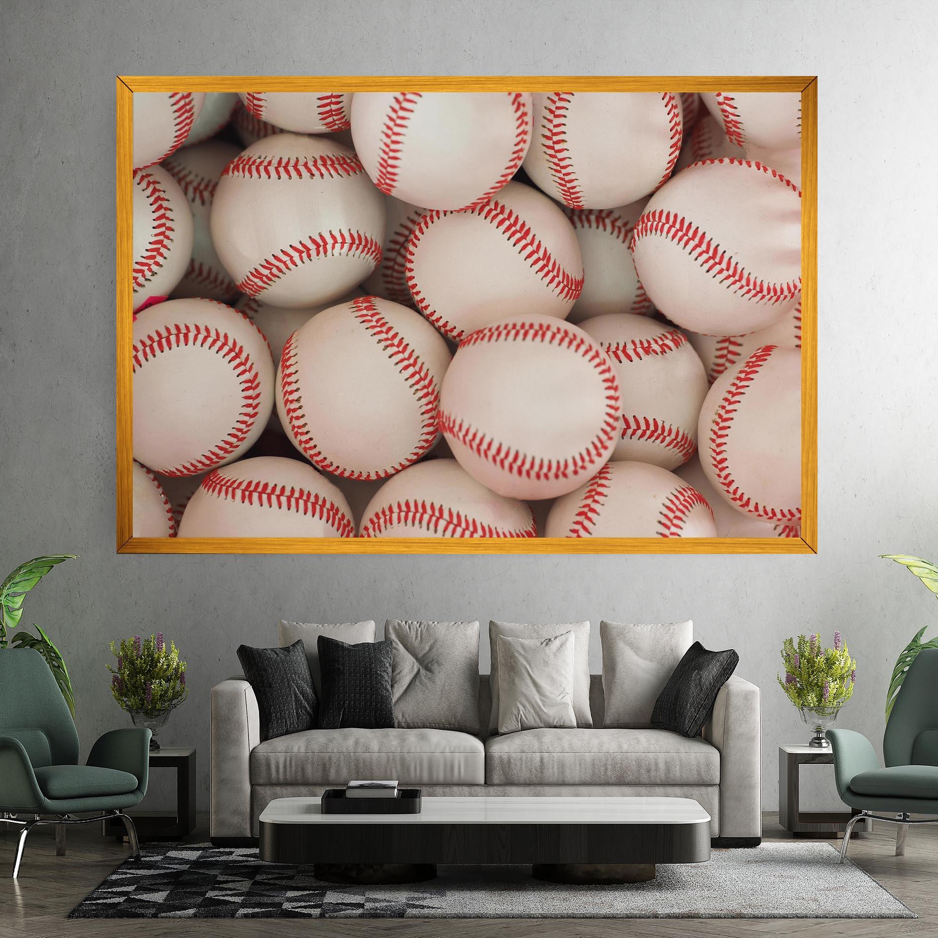 Tablou Canvas Baseball Balls Stack mockup 7