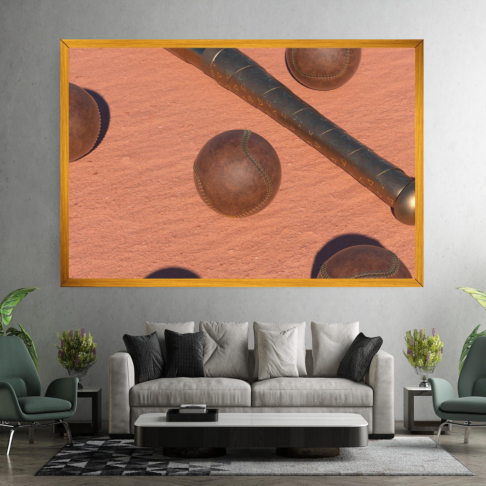 Tablou Canvas Baseball Set On Send mockup 7