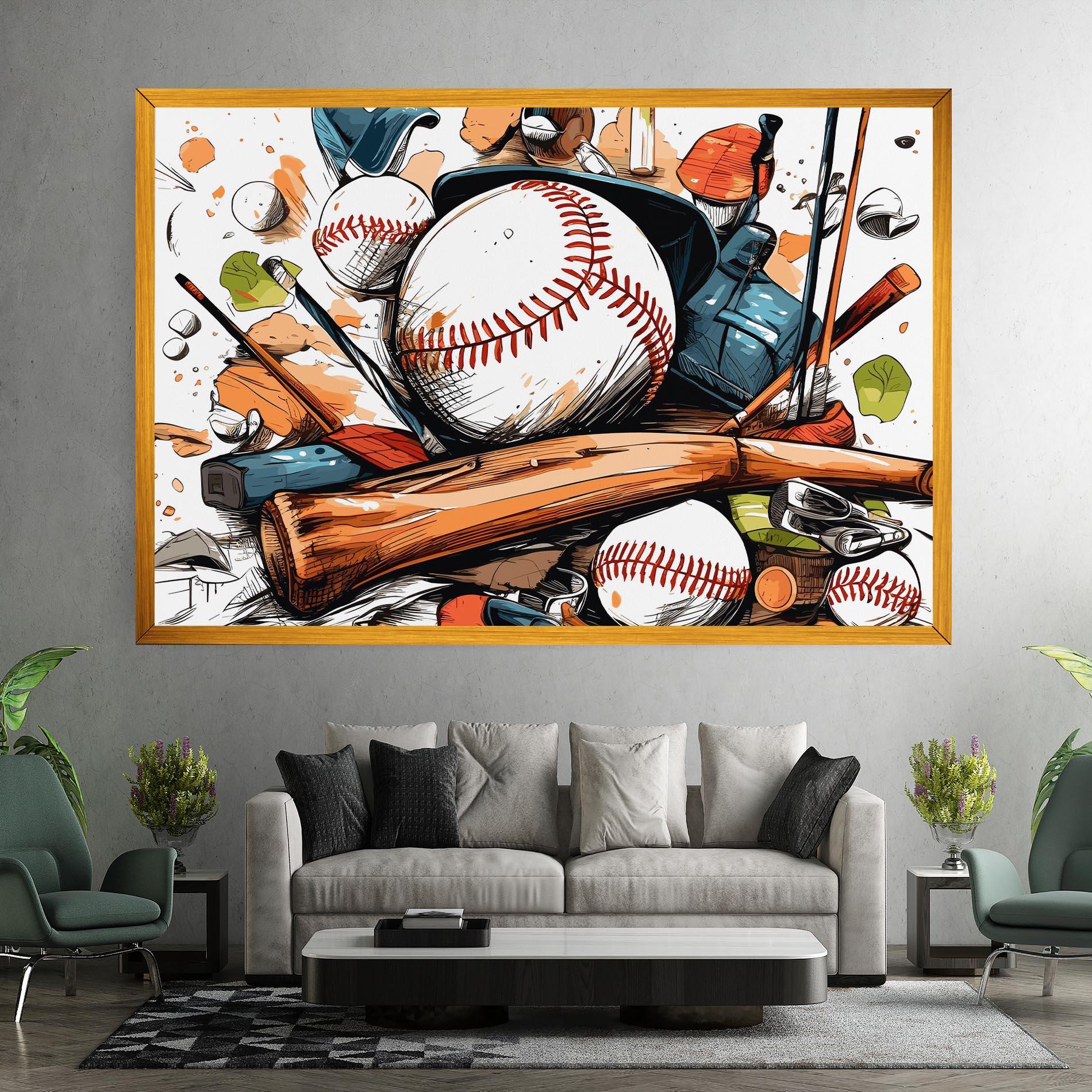 Tablou Canvas Baseball Trash mockup 7