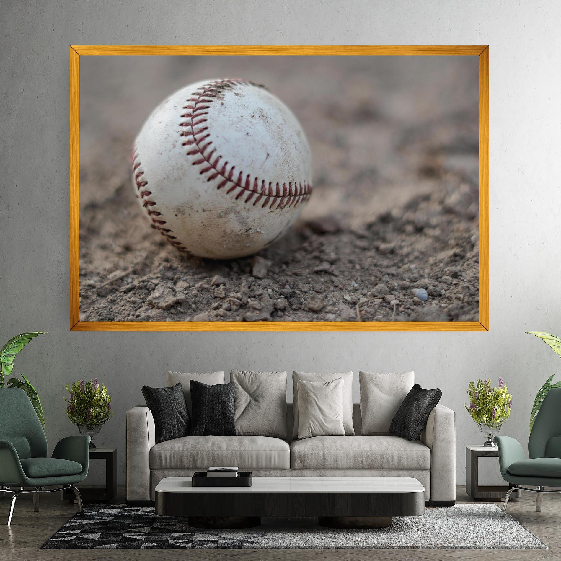 Tablou Canvas Dusty Baseball Ball mockup 7