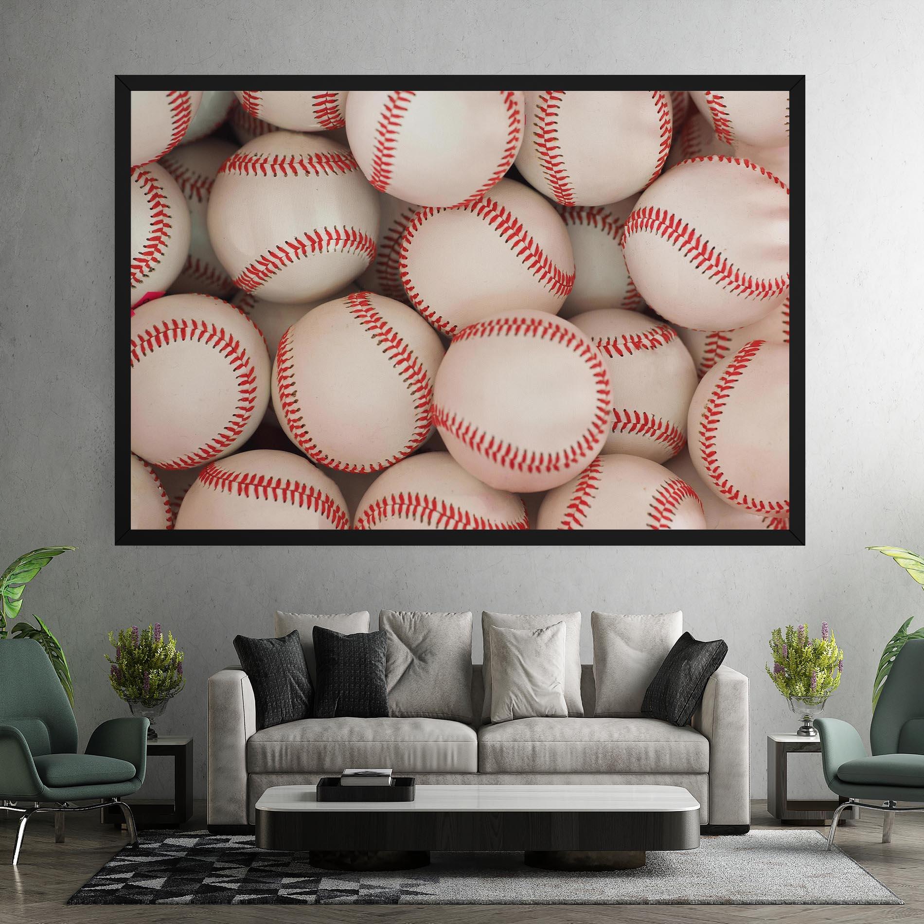 Tablou Canvas Baseball Balls Stack mockup 7