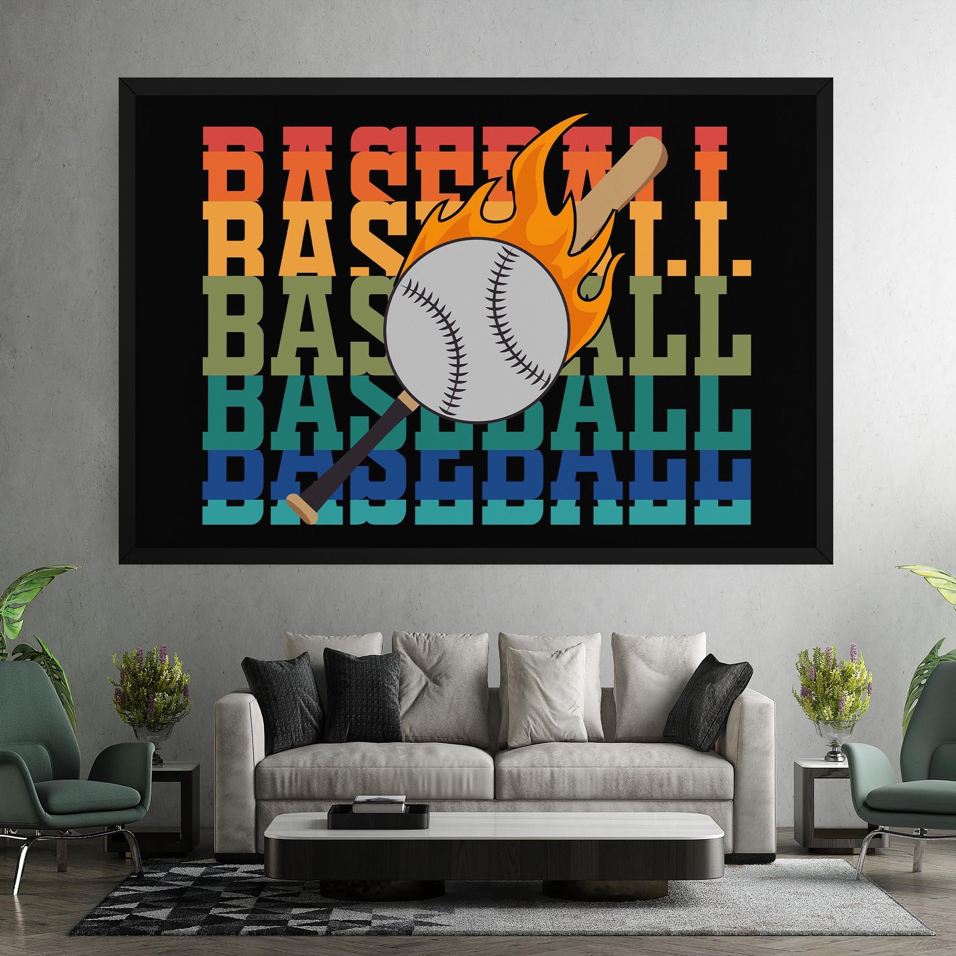 Tablou Canvas Baseball Color mockup 7
