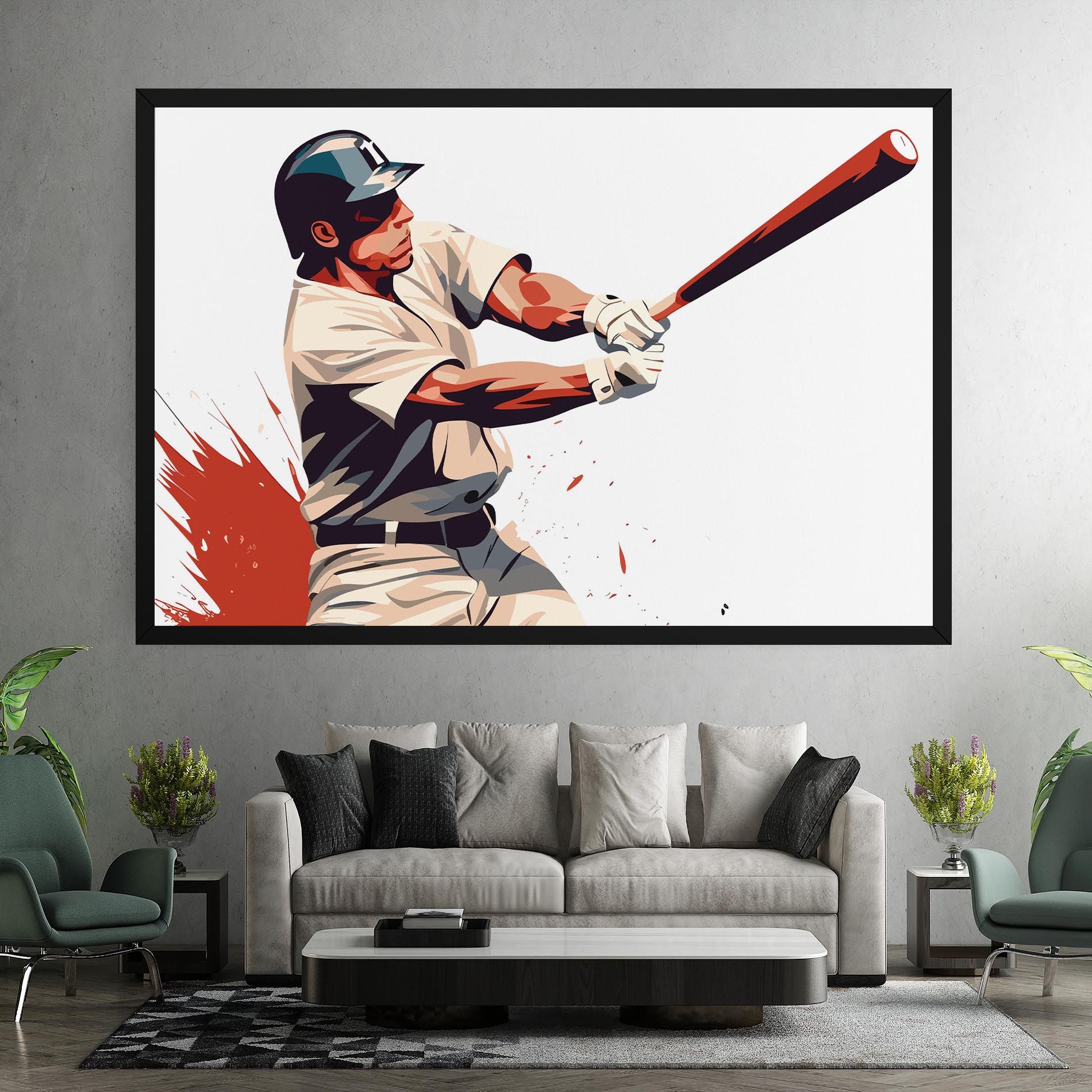 Baseball Red Art mockup 7