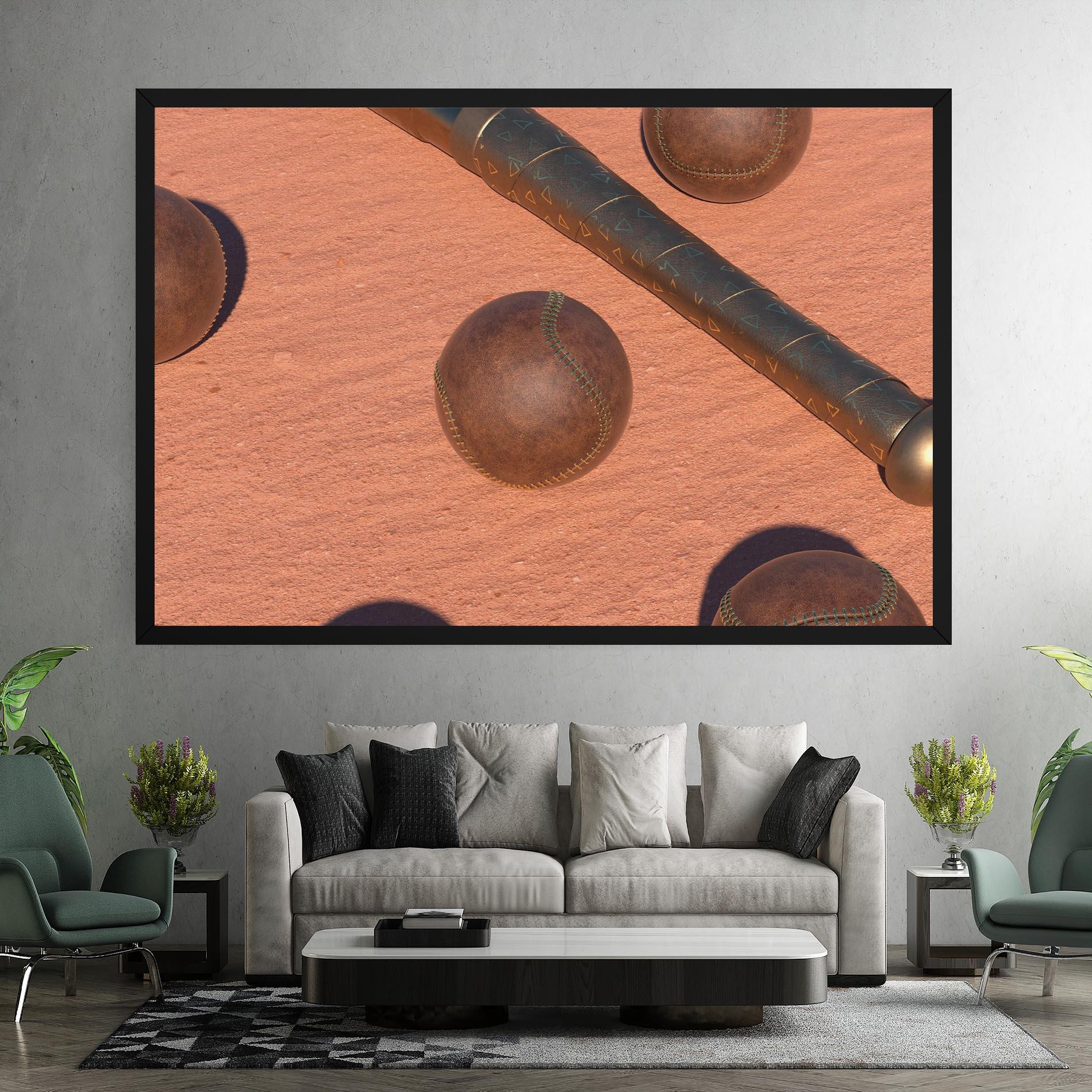 Tablou Canvas Baseball Set On Send mockup 7