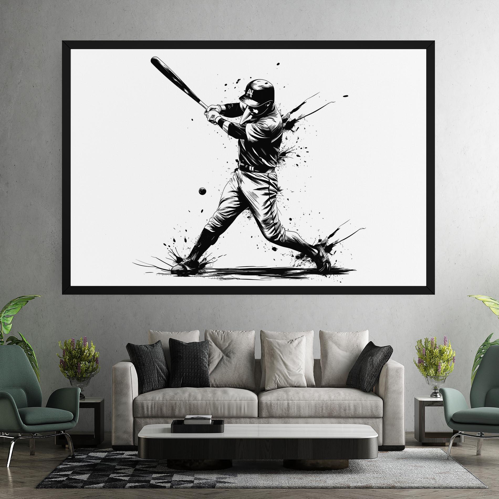 Tablou Canvas Baseball Splash mockup 7