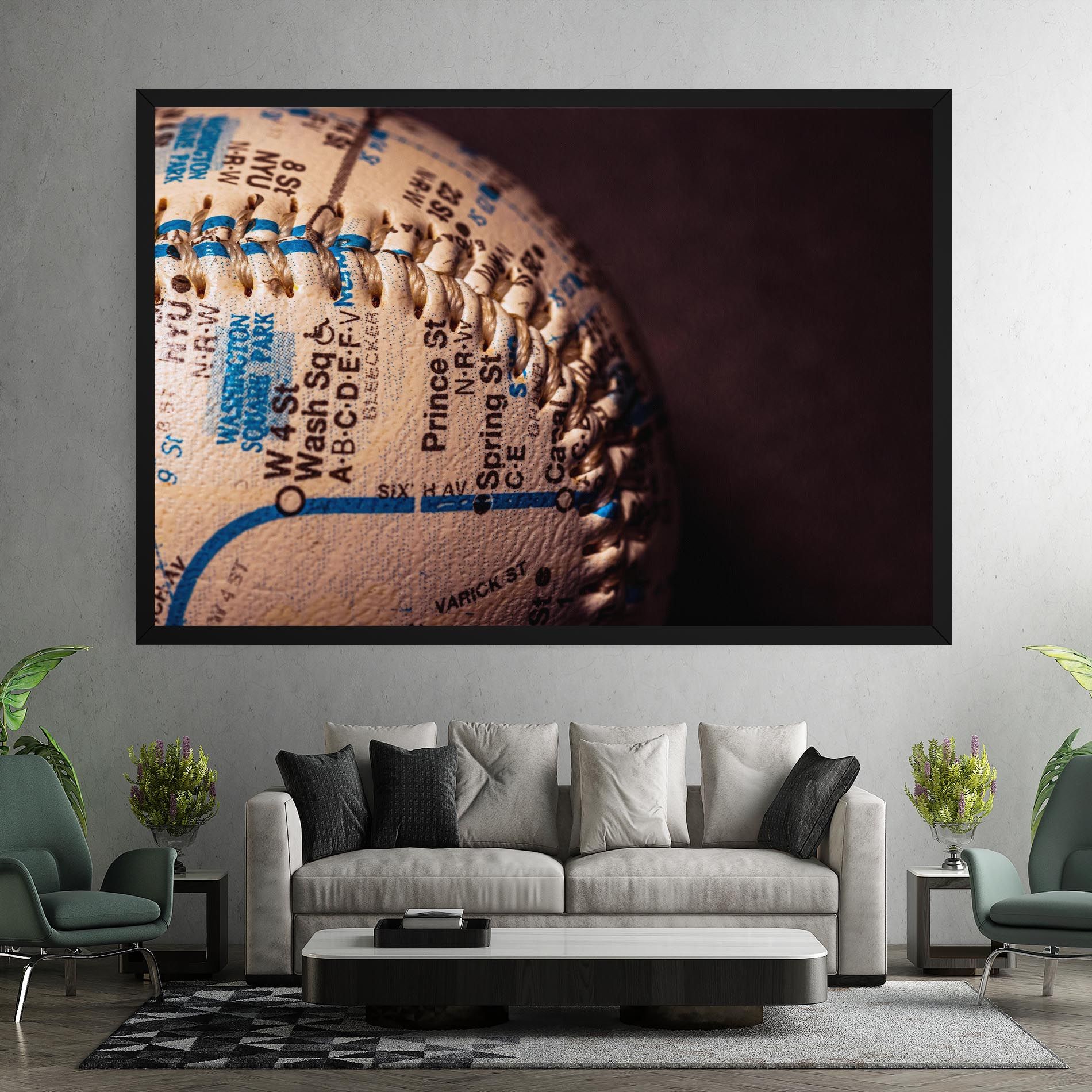 Blue Text Baseball Ball mockup 7