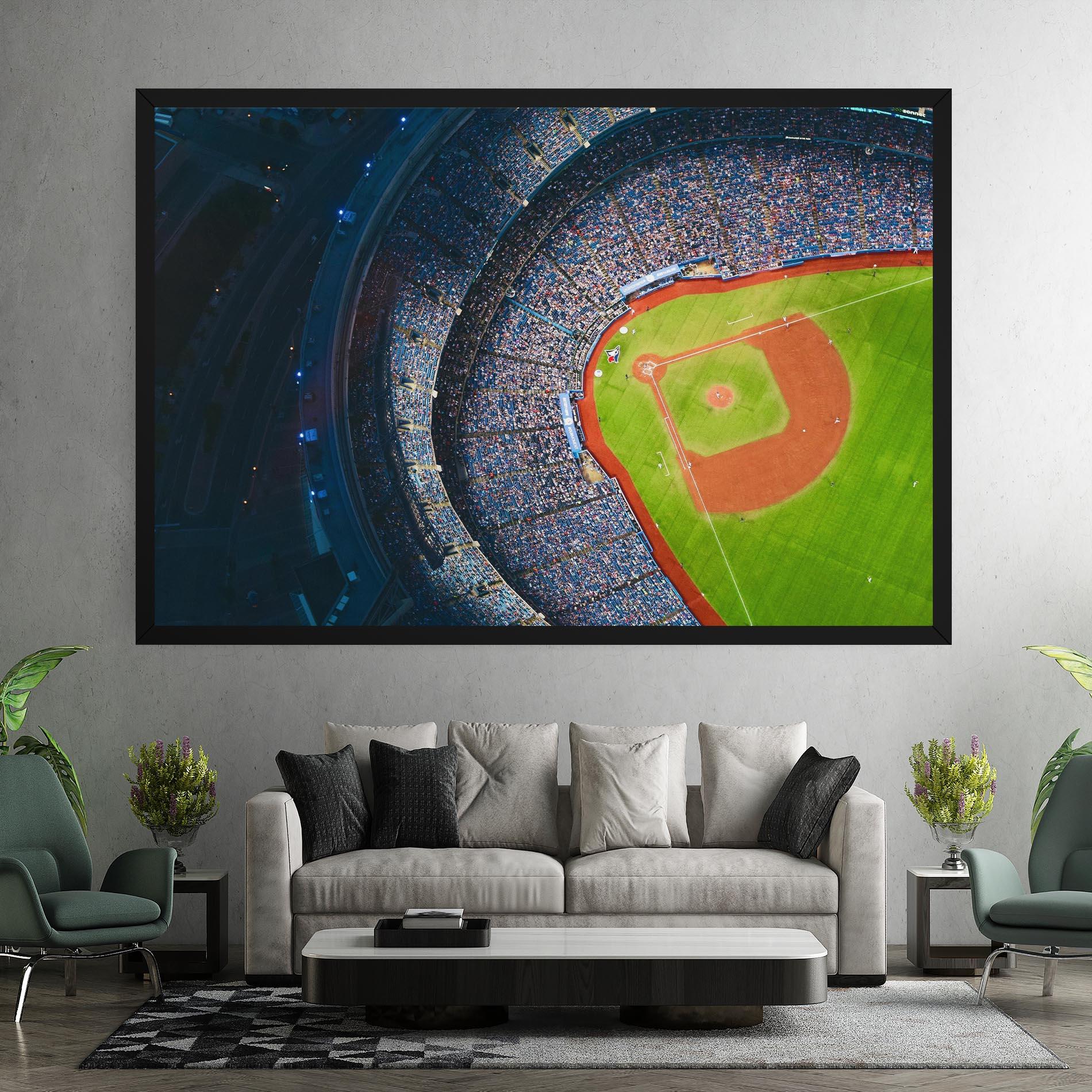 Tablou Canvas Green Baseball Field mockup 7