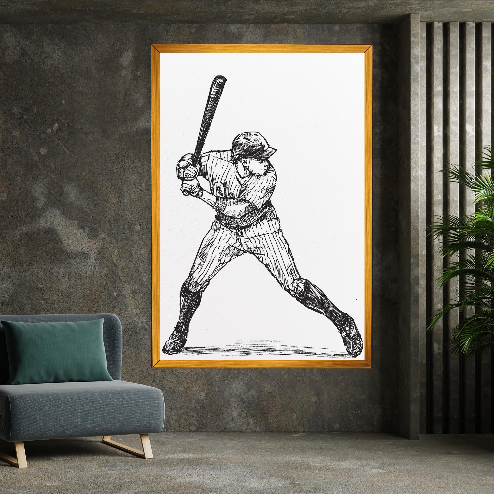 Tablou Canvas Baseball Play mockup 7