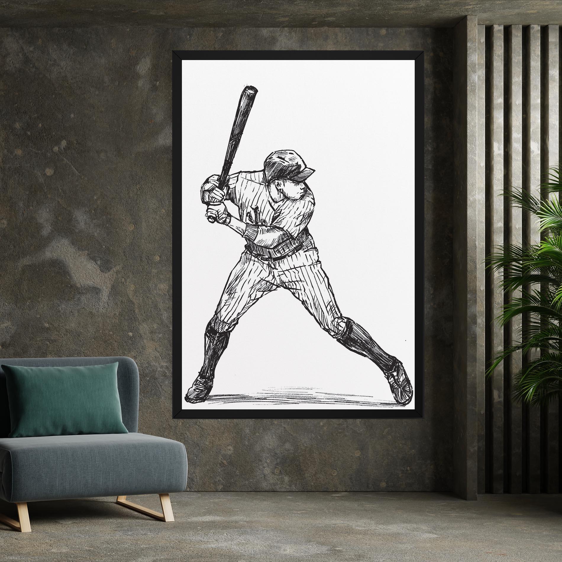 Tablou Canvas Baseball Play mockup 7