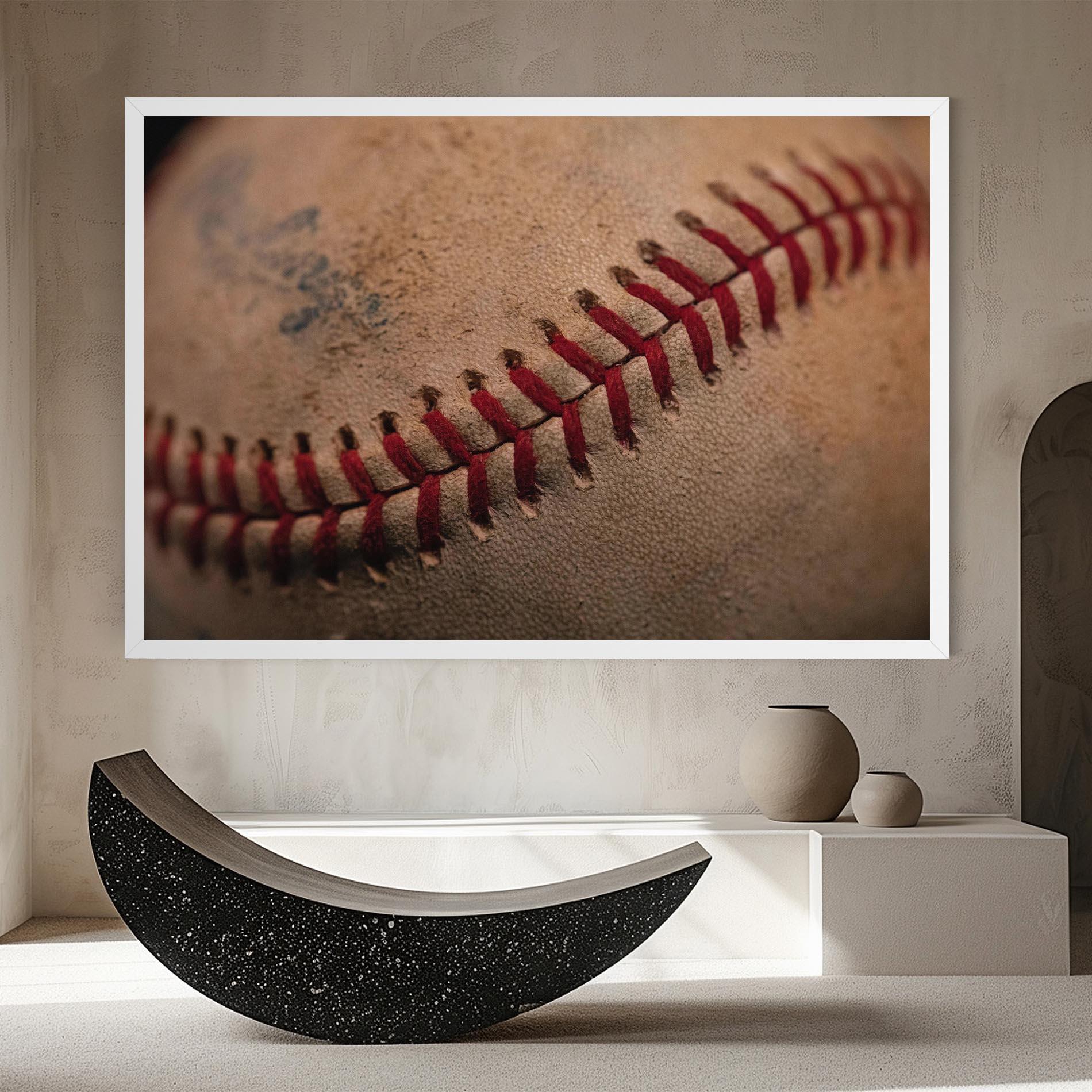 Tablou Canvas Baseball Ball Close Up mockup 8