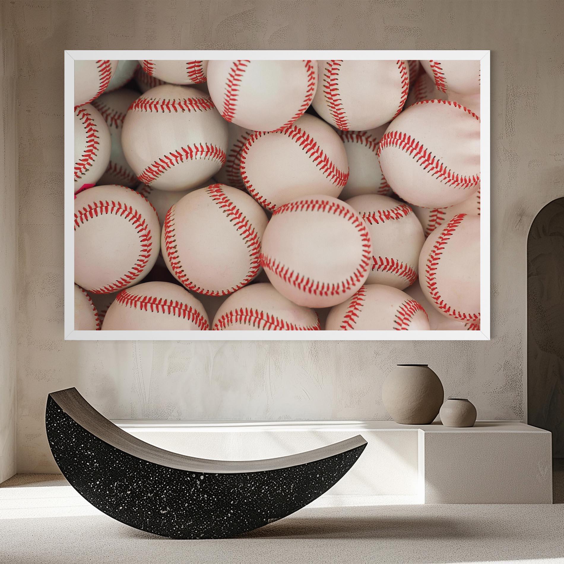 Tablou Canvas Baseball Balls Stack mockup 8
