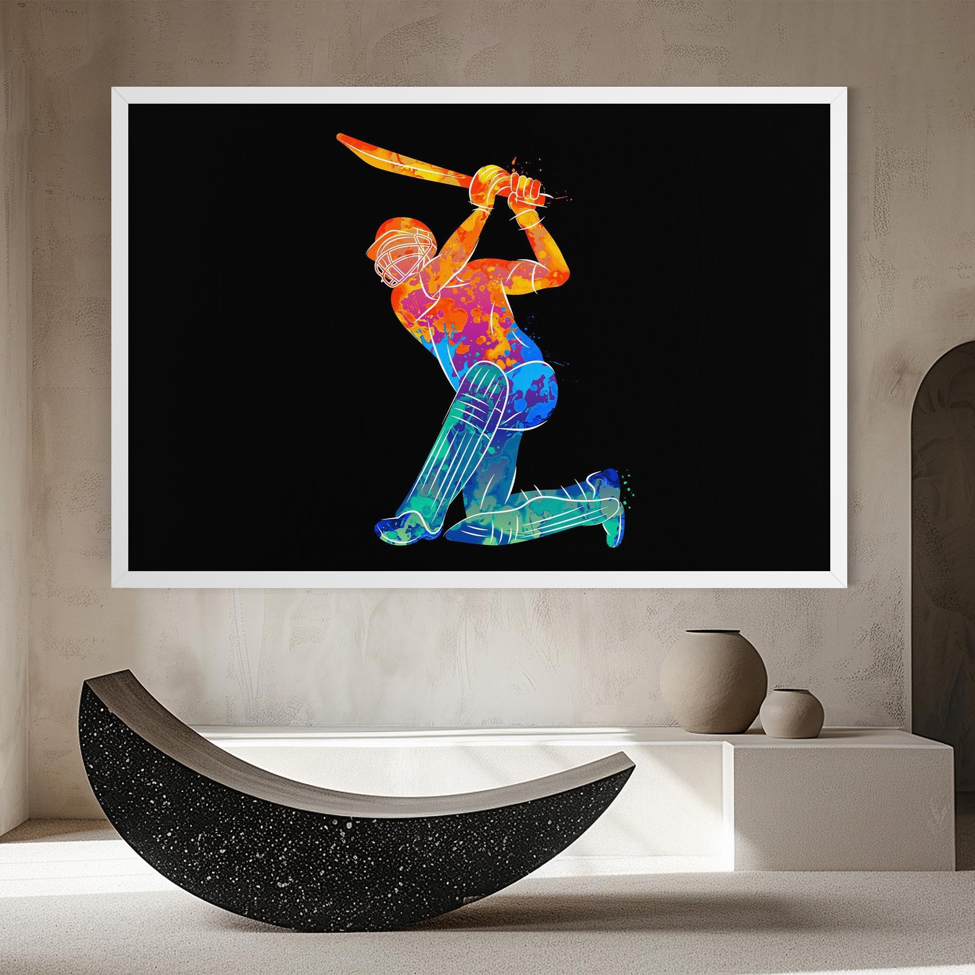 Tablou Canvas Baseball Color Art mockup 8