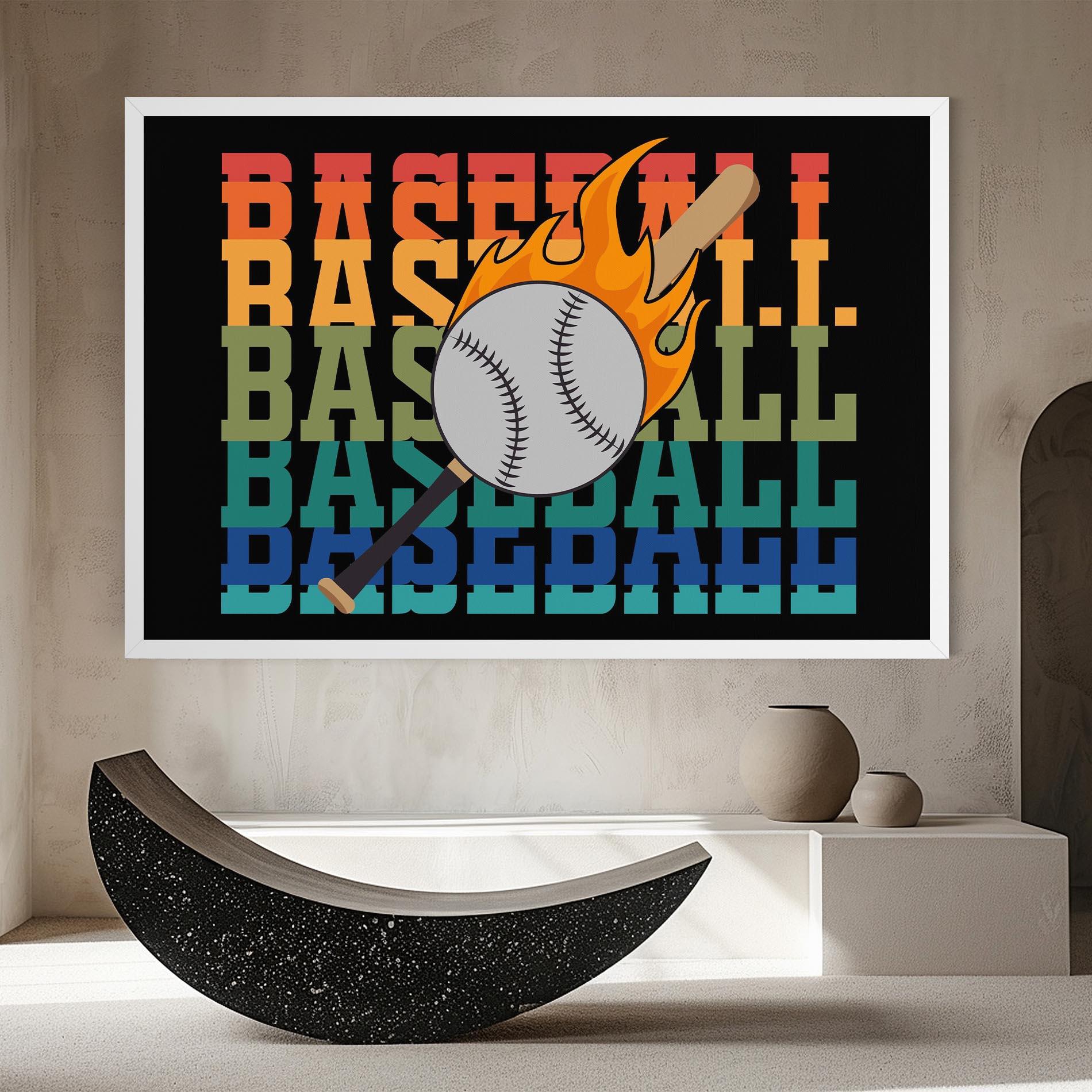 Tablou Canvas Baseball Color mockup 8
