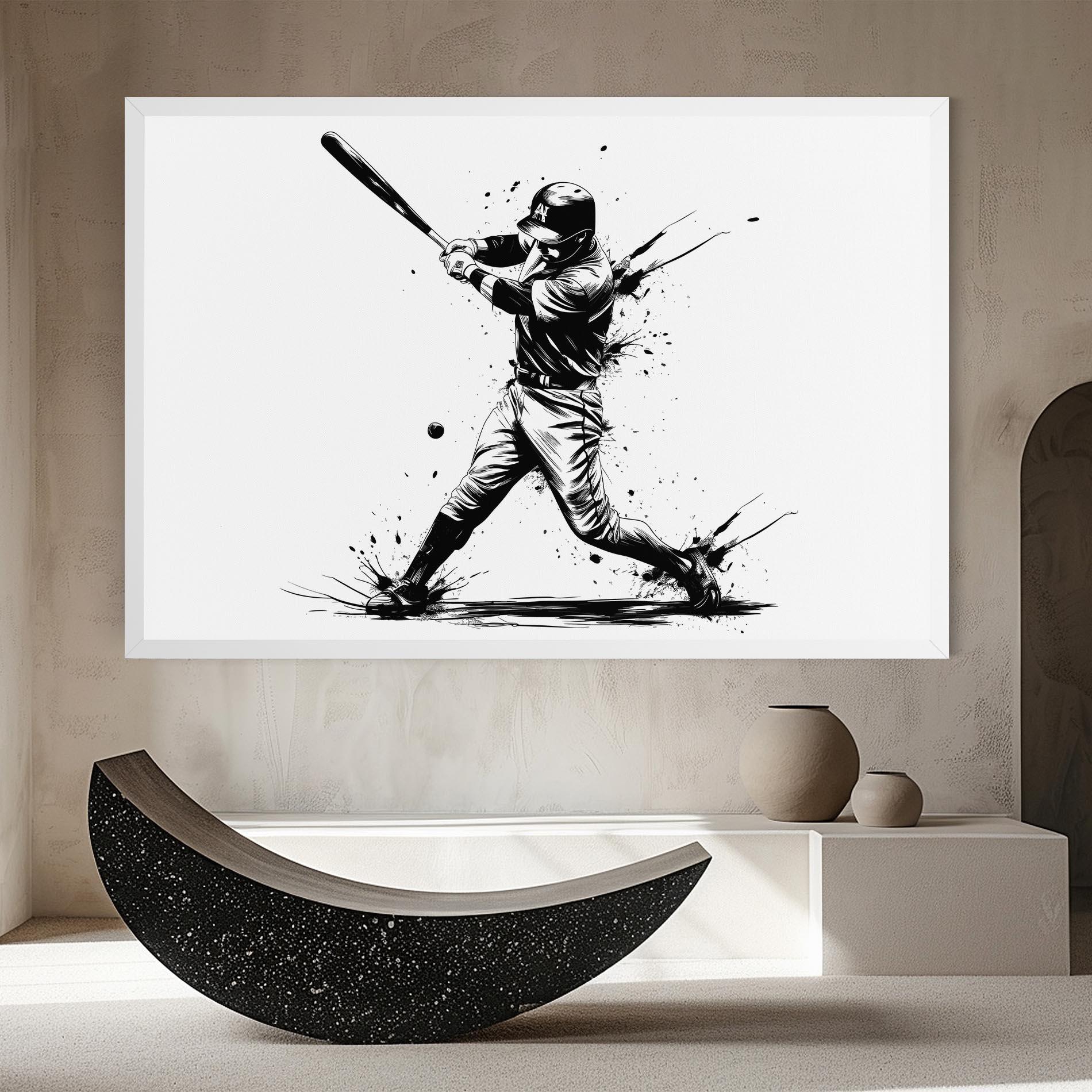 Tablou Canvas Baseball Splash mockup 8