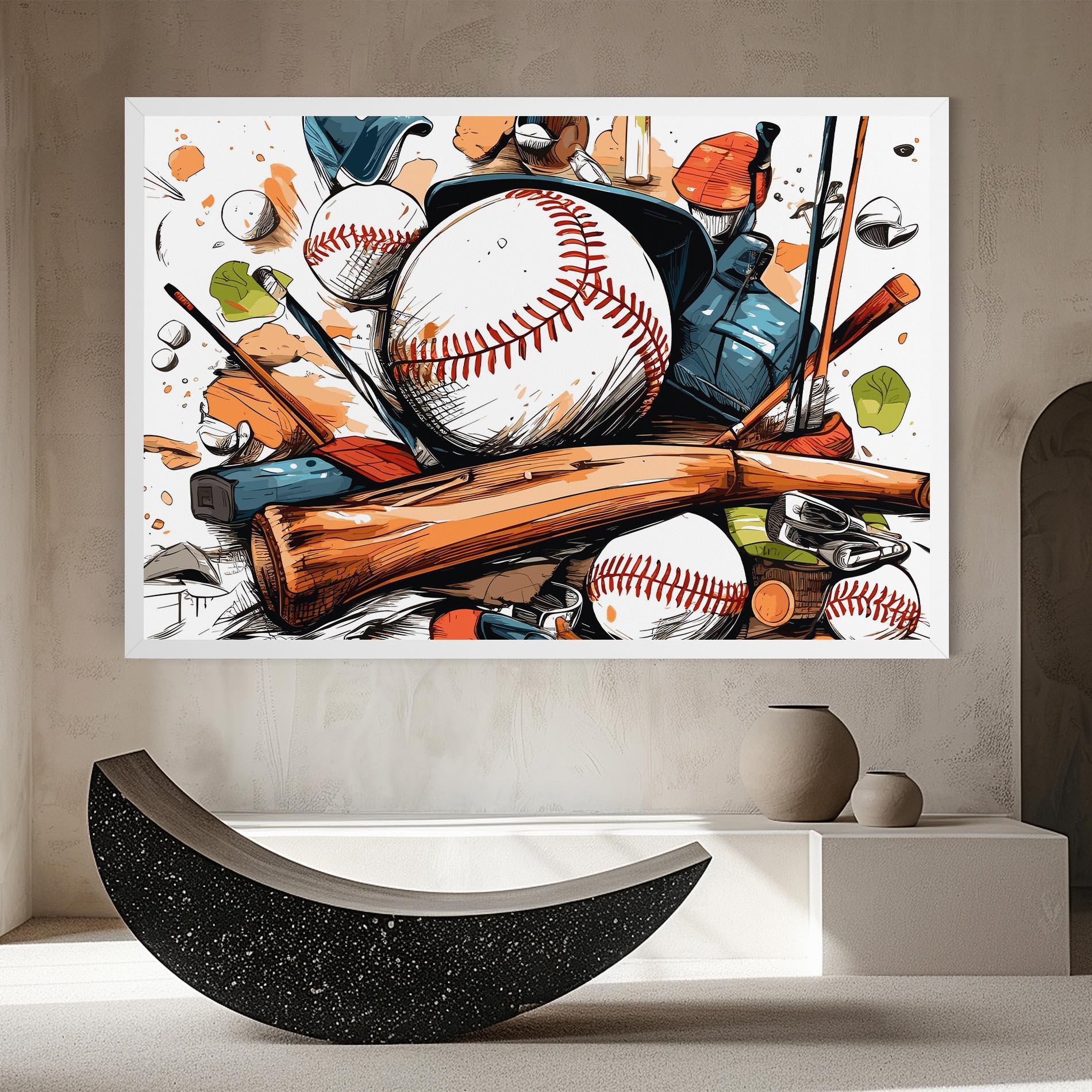 Tablou Canvas Baseball Trash mockup 8