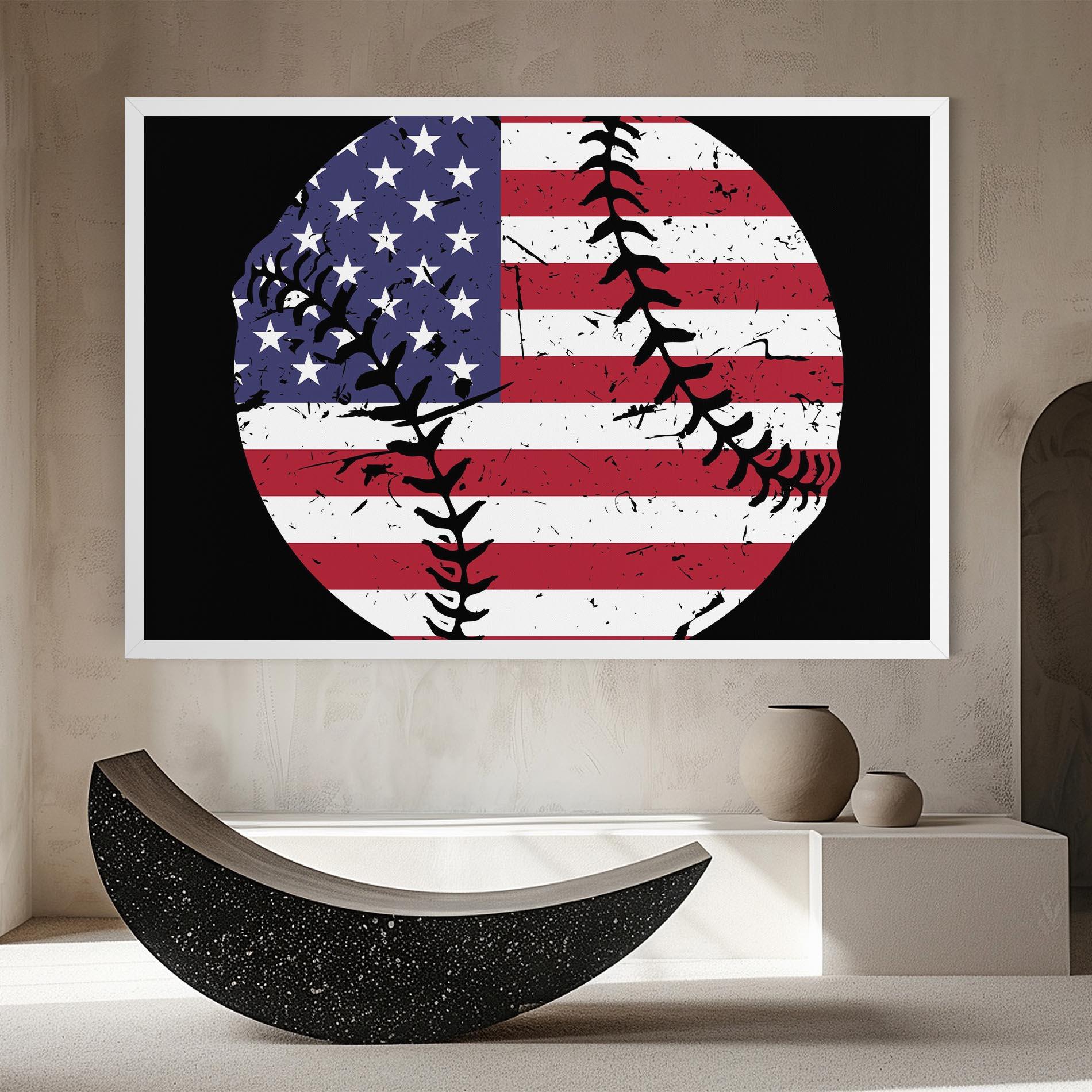 Tablou Canvas Baseball Usa mockup 8