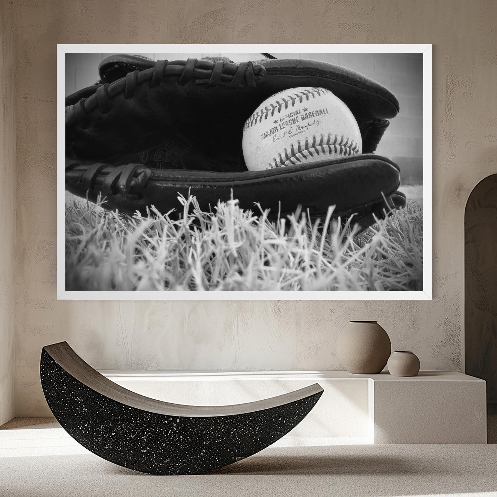 Tablou Canvas Black Baseball Glove mockup 8