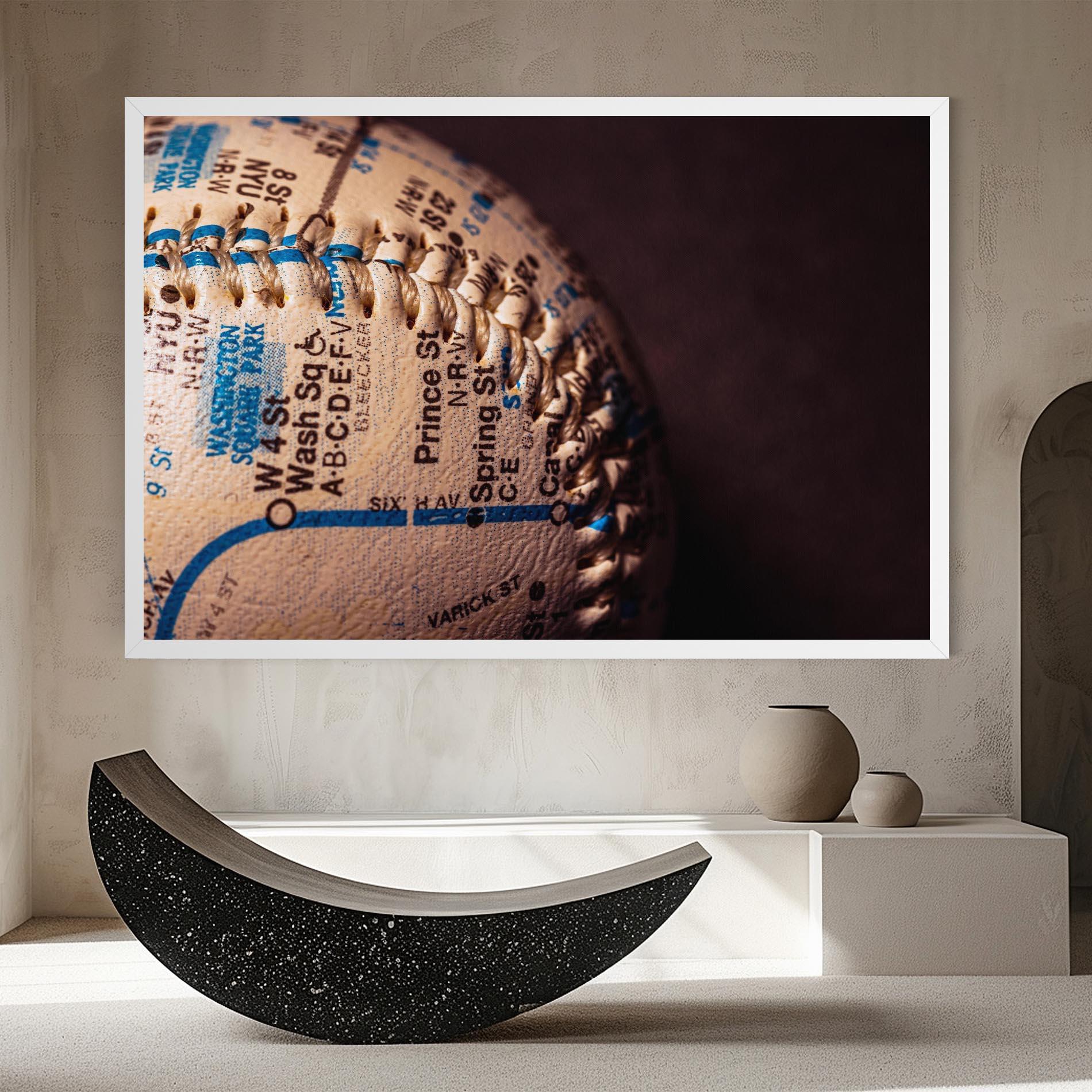 Tablou Canvas Blue Text Baseball Ball mockup 8