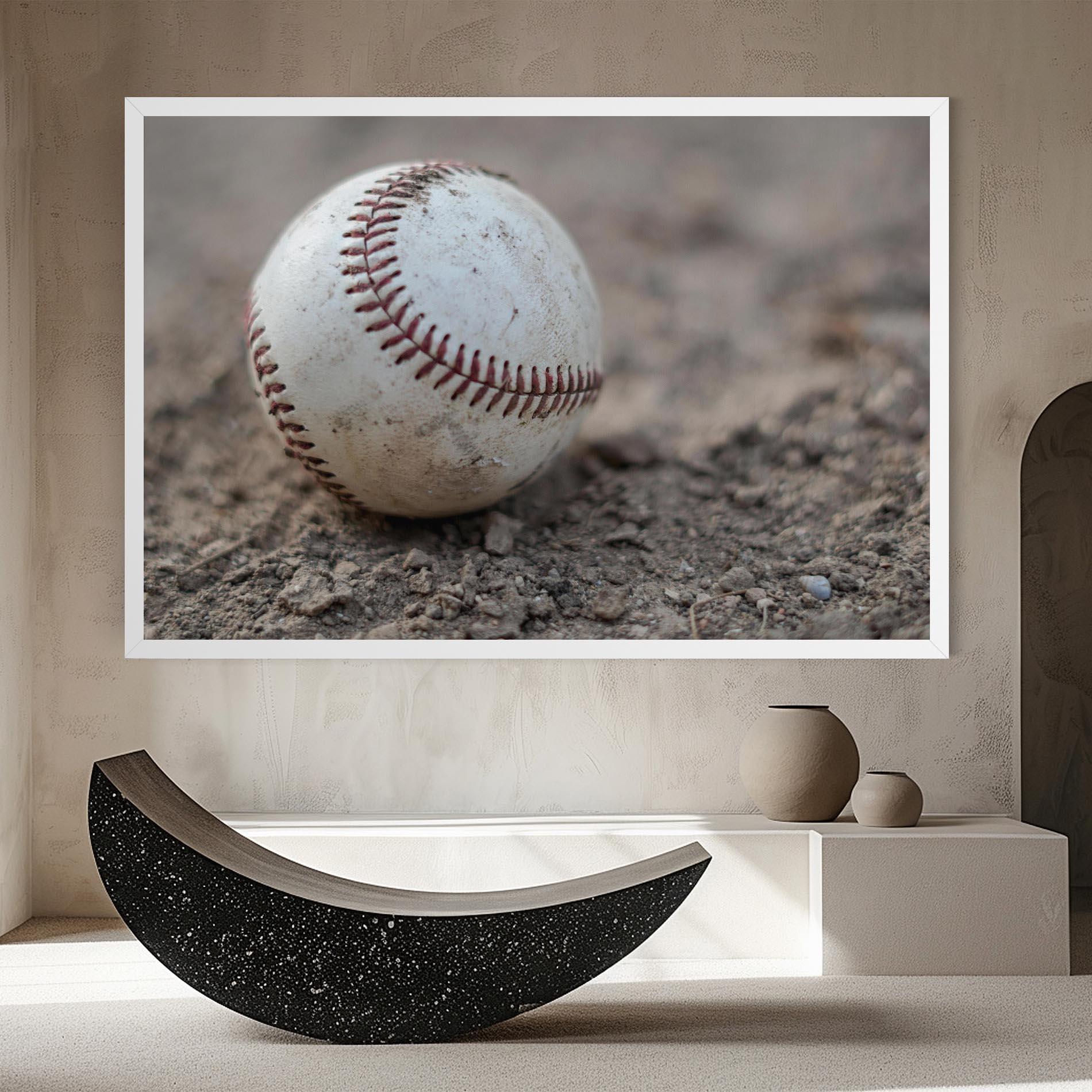 Tablou Canvas Dusty Baseball Ball mockup 8