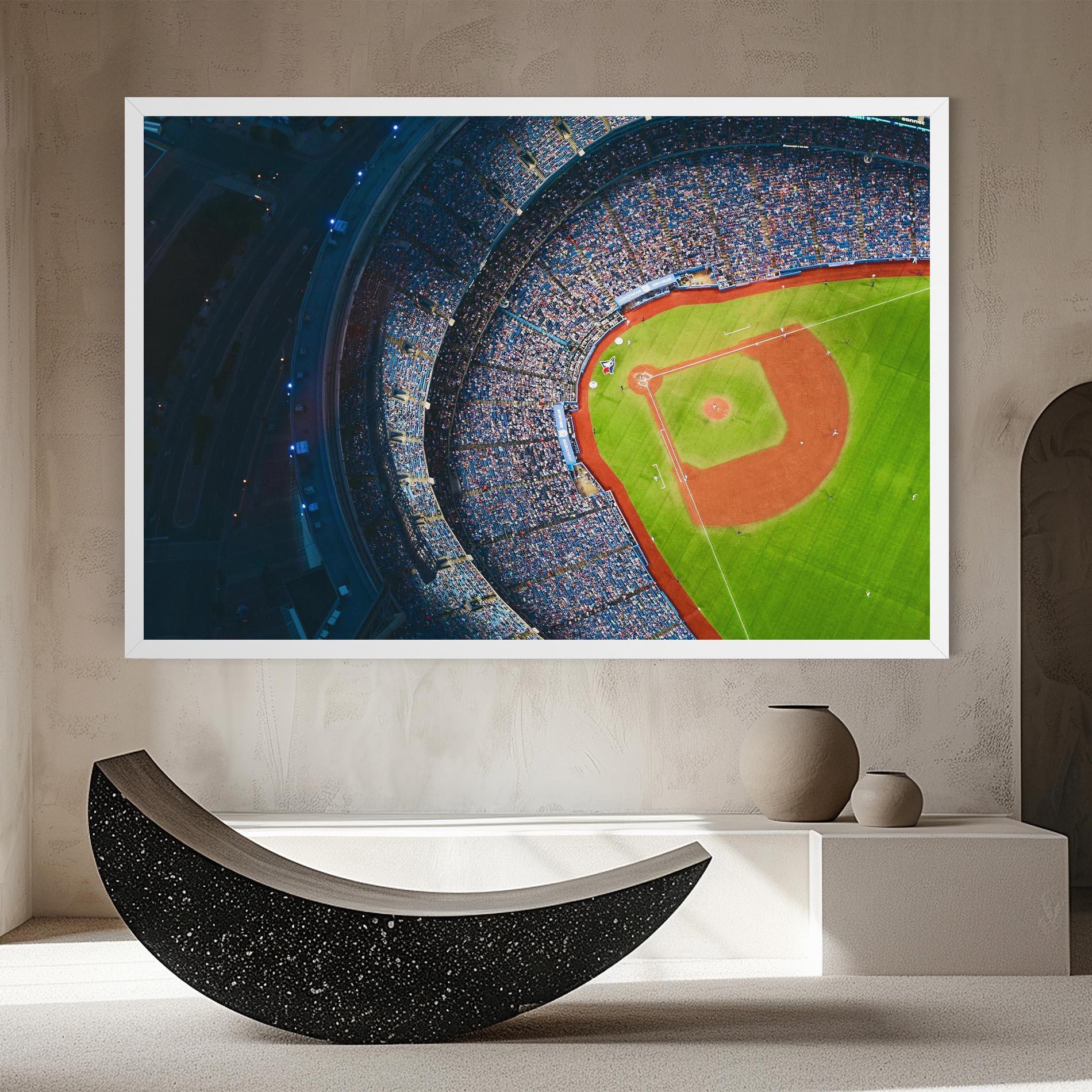 Tablou Canvas Green Baseball Field mockup 8