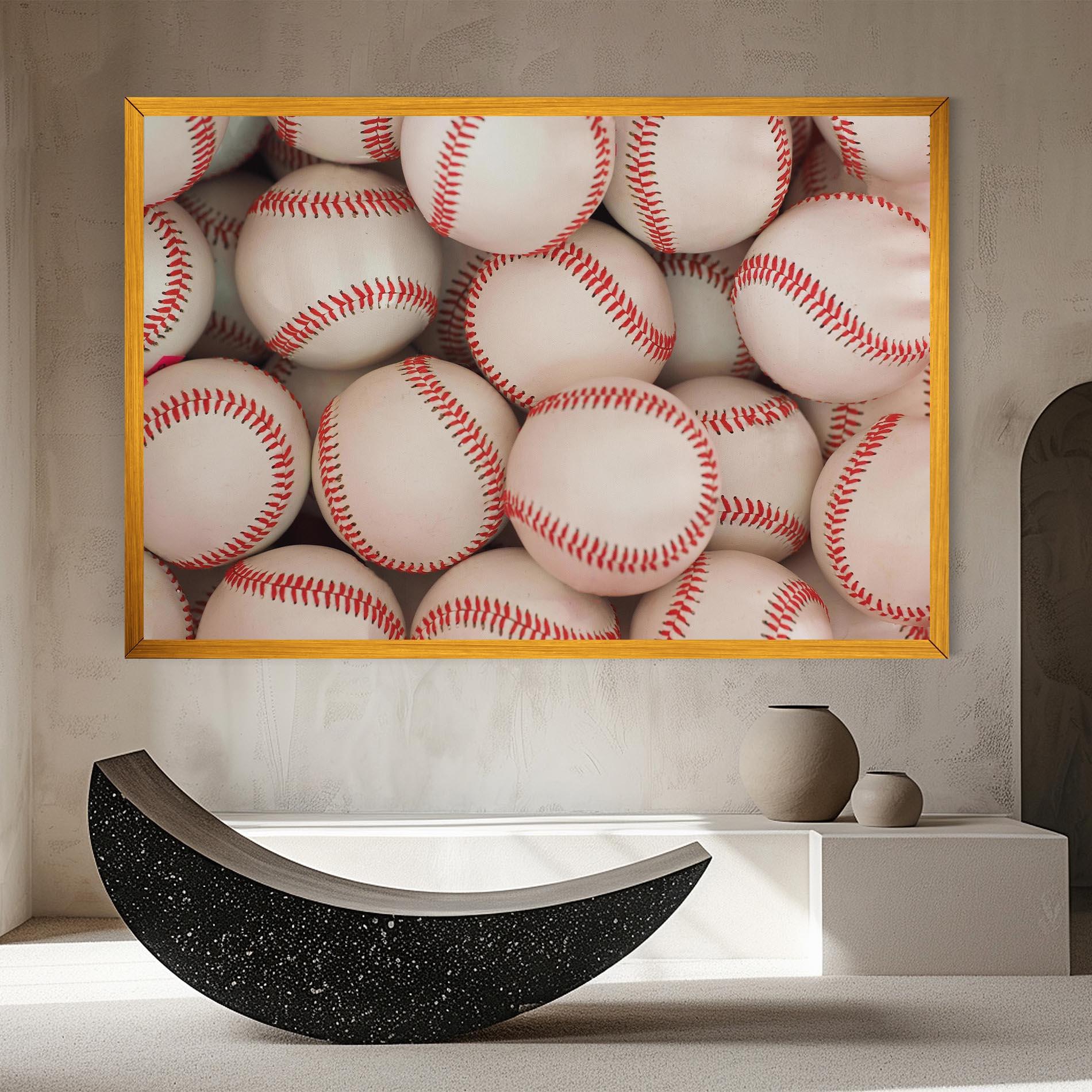 Tablou Canvas Baseball Balls Stack mockup 8