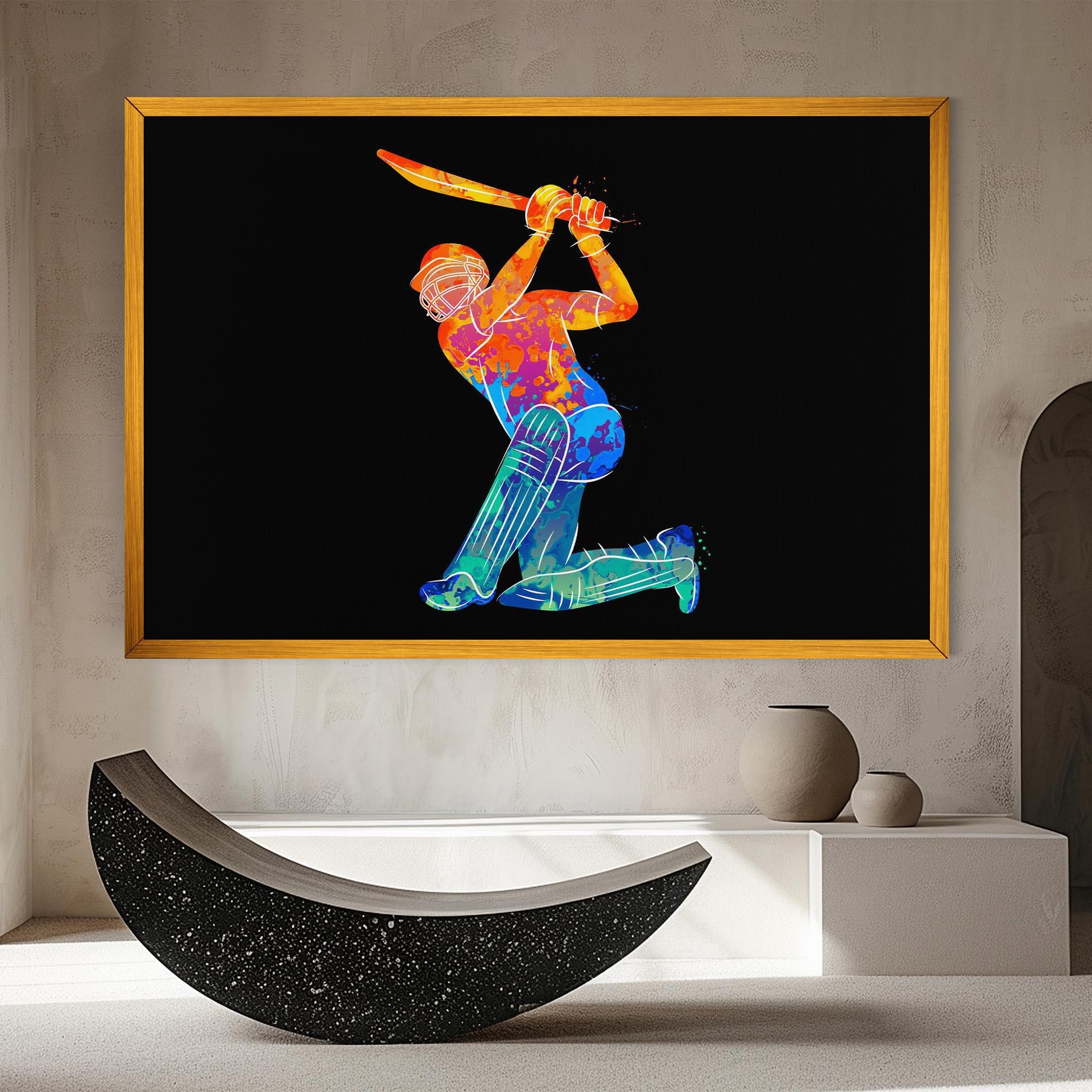 Tablou Canvas Baseball Color Art mockup 8