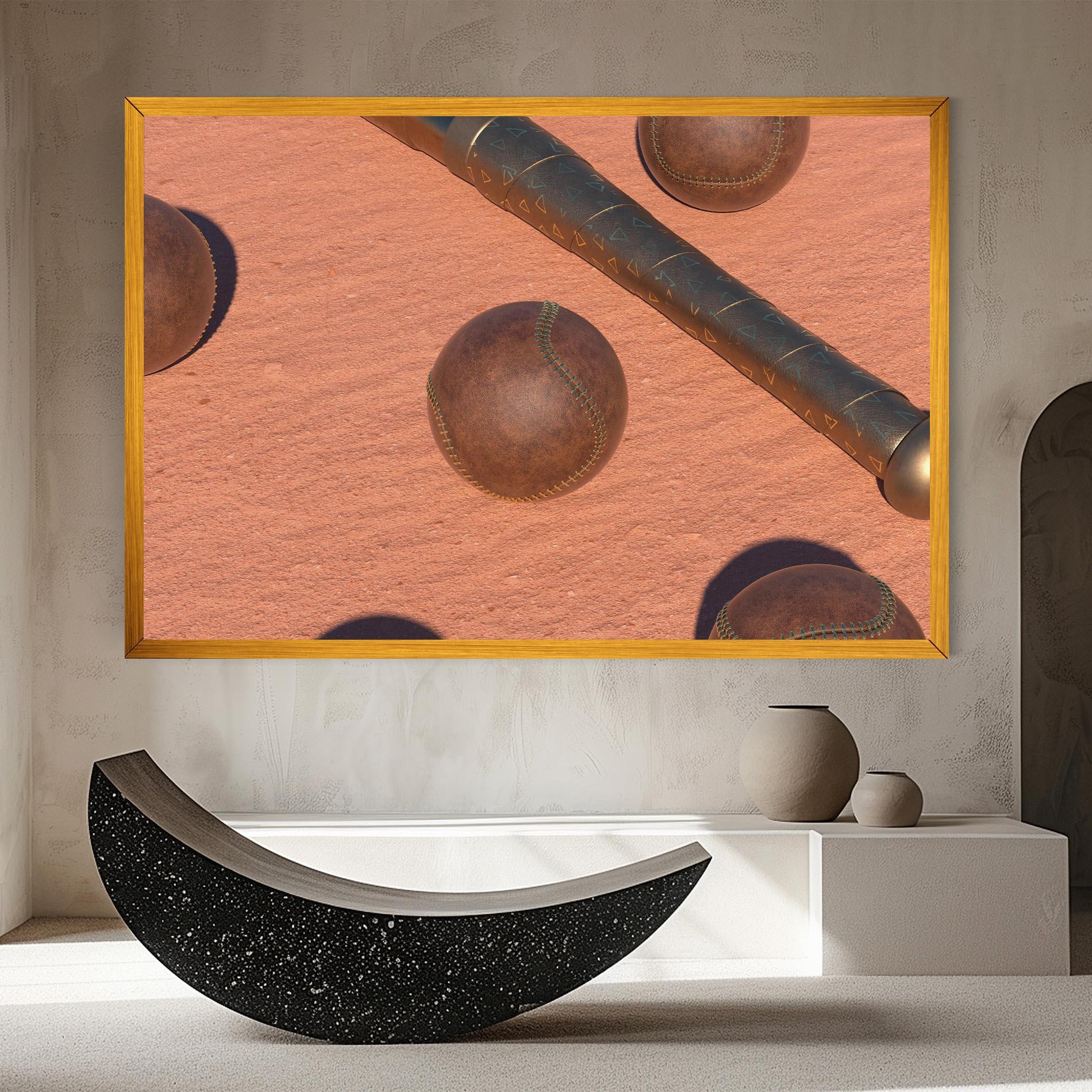 Tablou Canvas Baseball Set On Send mockup 8