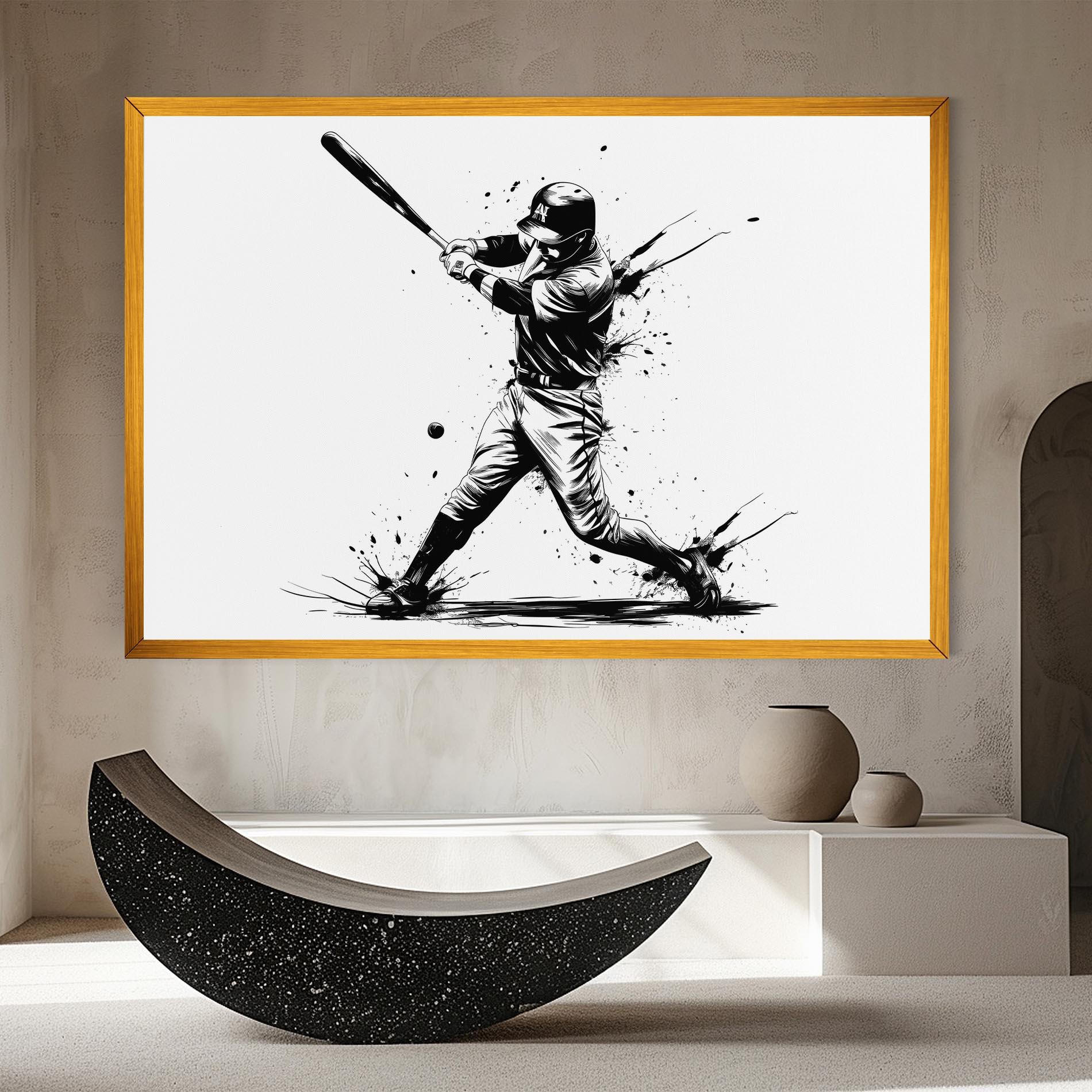 Tablou Canvas Baseball Splash mockup 8