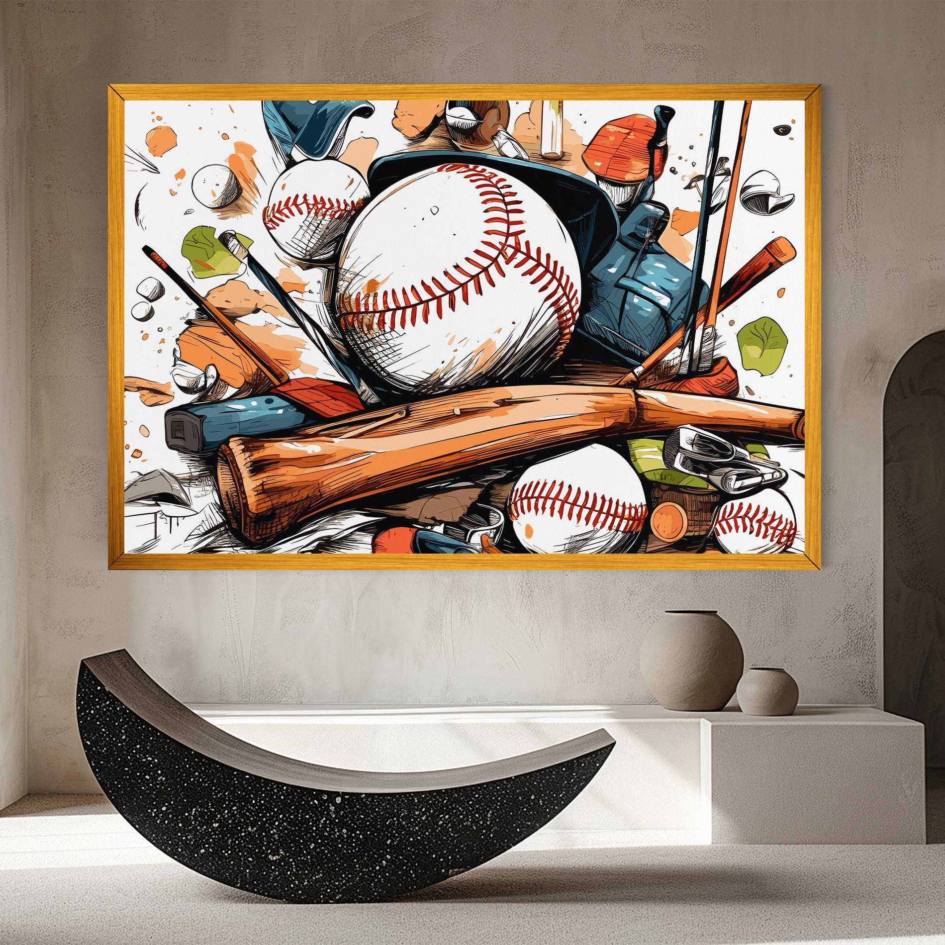 Tablou Canvas Baseball Trash mockup 8