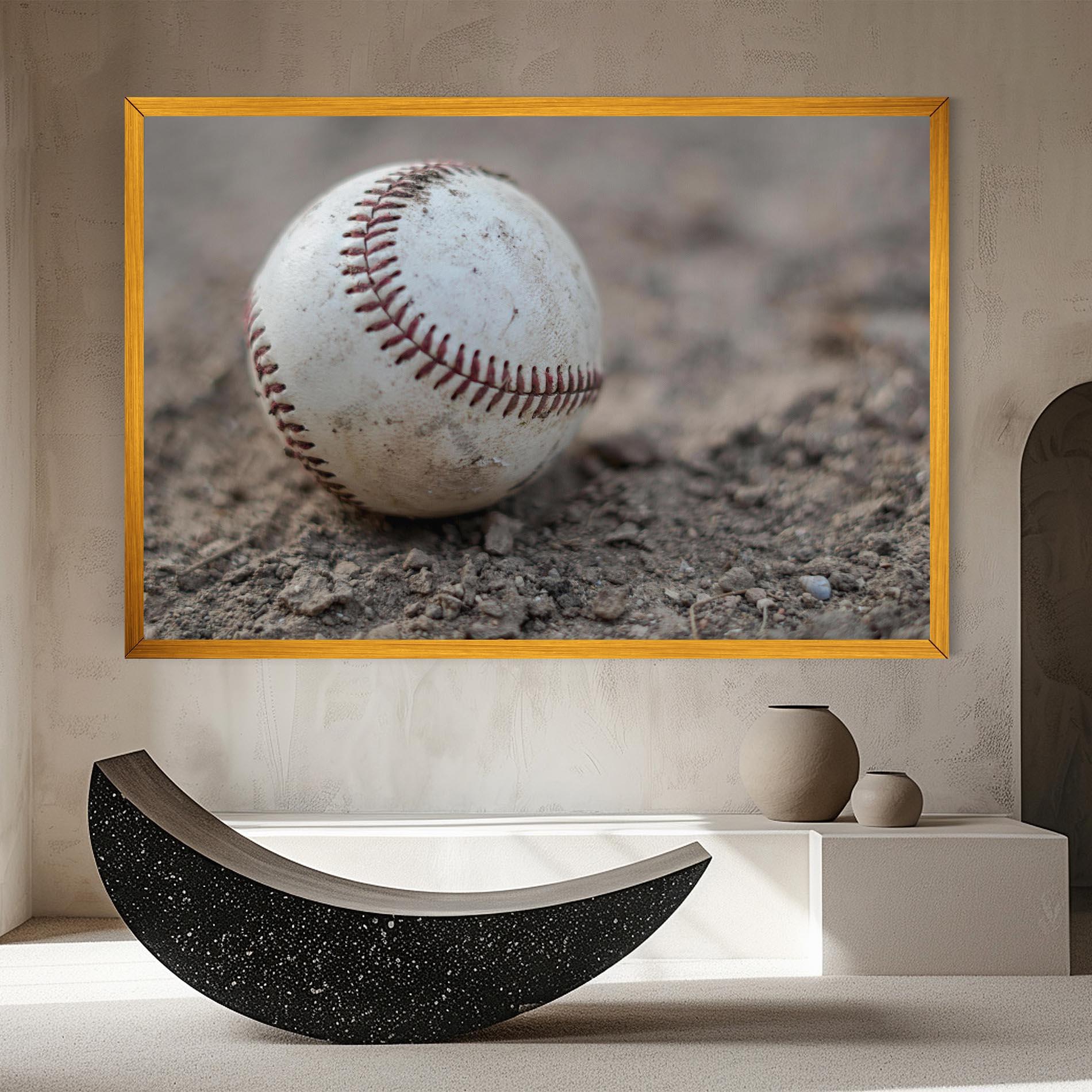 Tablou Canvas Dusty Baseball Ball mockup 8