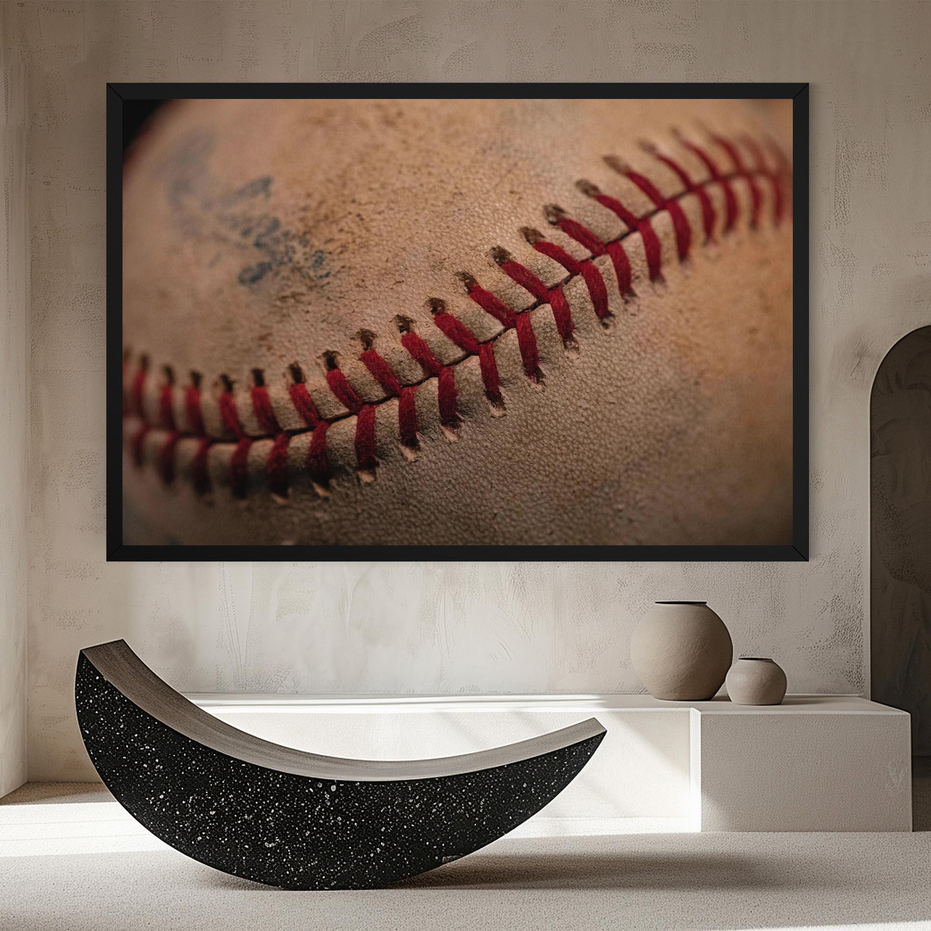 Tablou Canvas Baseball Ball Close Up mockup 8